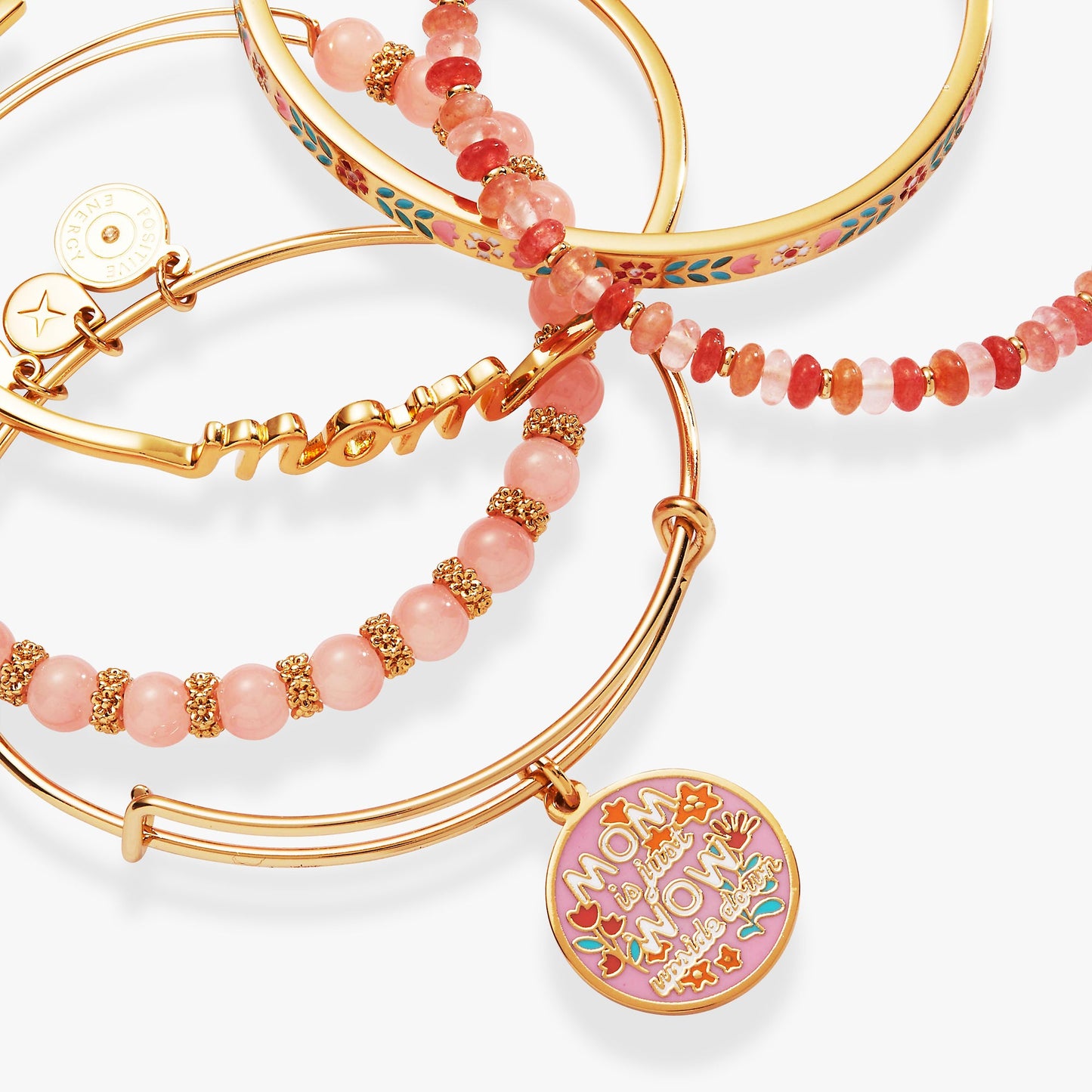 Mother's Day Floral Set of 5 Gold