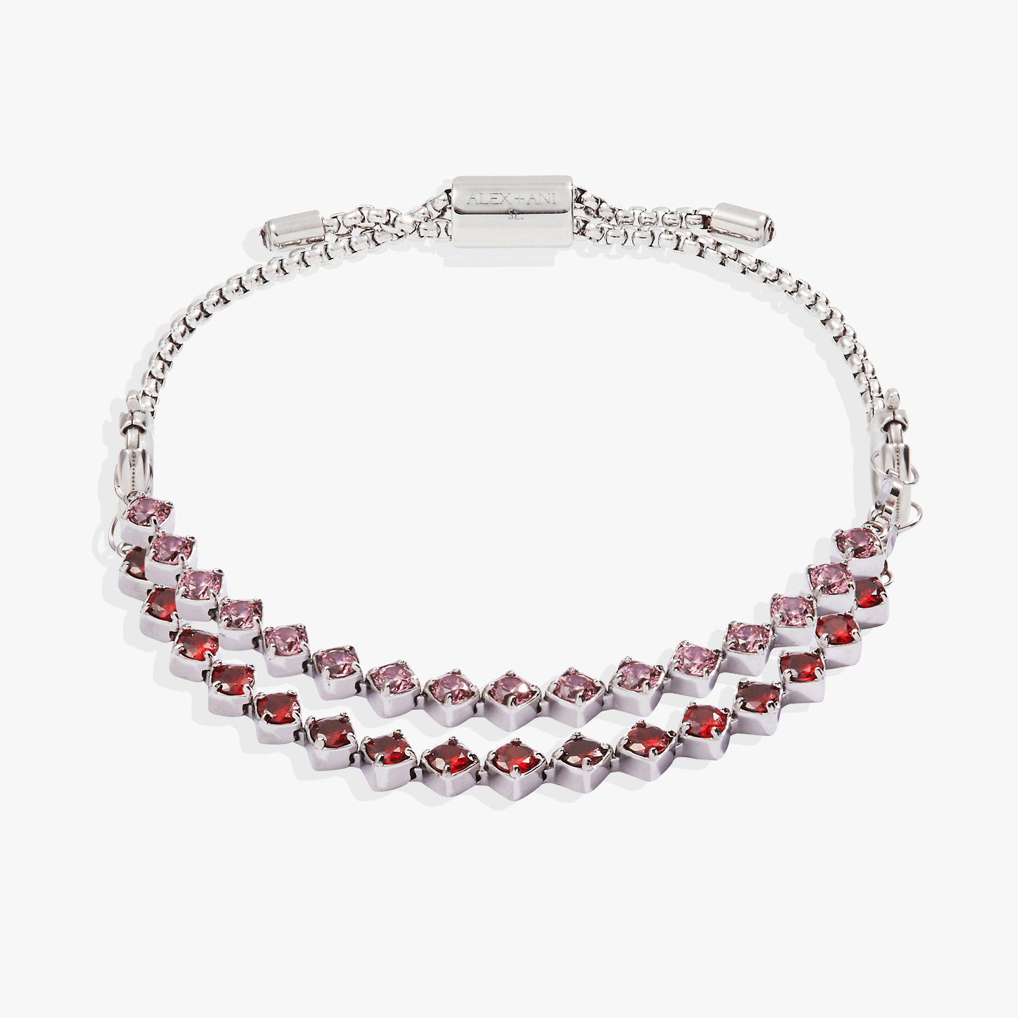 Ruby Luster Stranded™ Bracelet Set Stainless Steel Silver