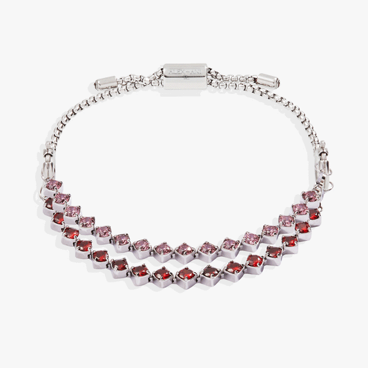 Ruby Luster Stranded™ Bracelet Set Stainless Steel Silver