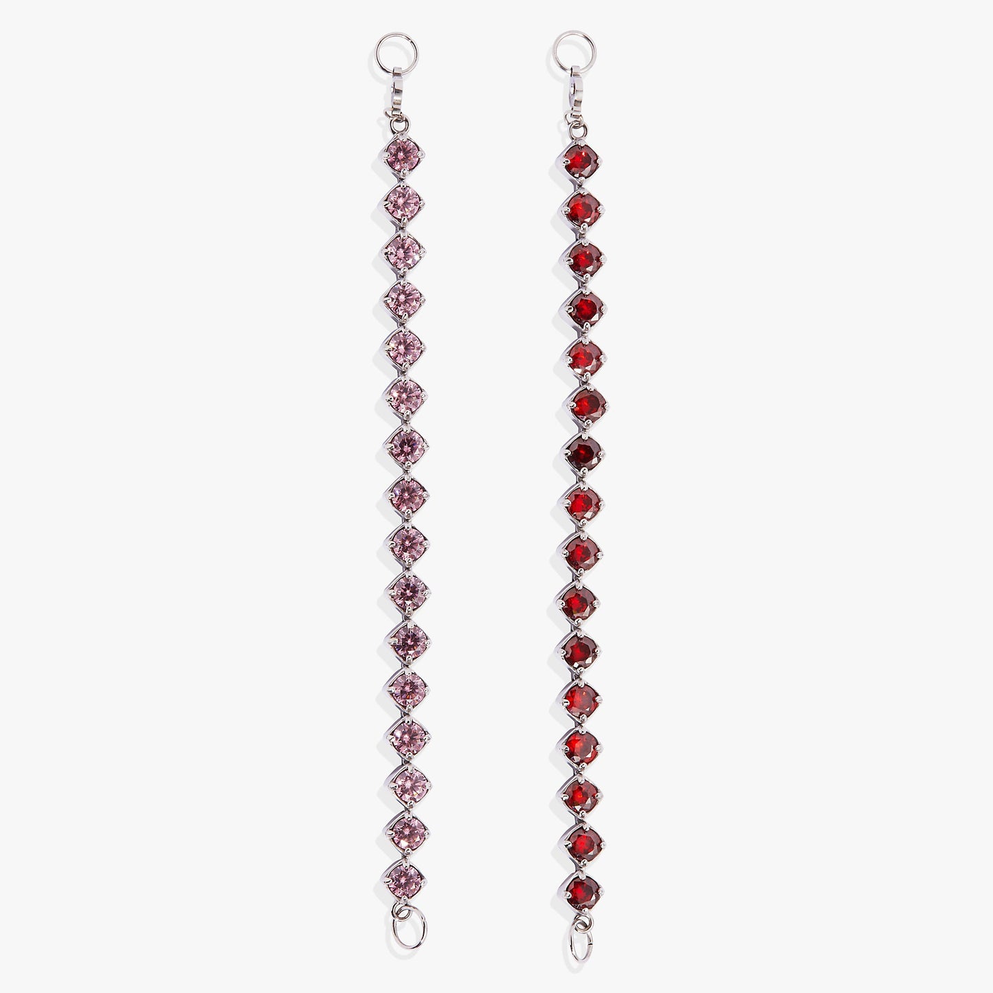 Ruby Luster Stranded™ Bracelet Set Stainless Steel Silver