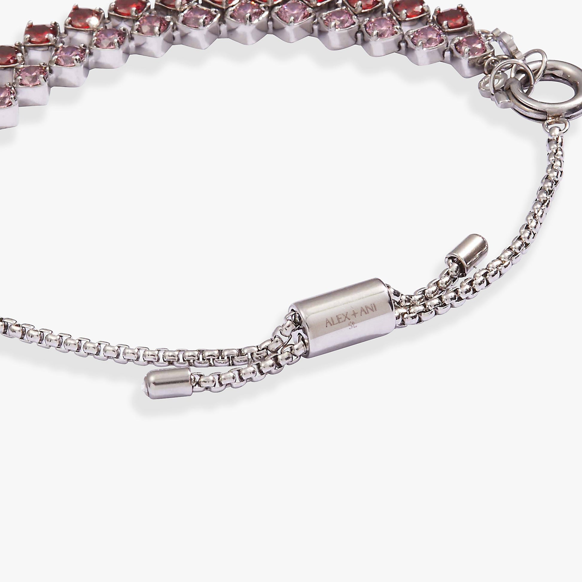 Ruby Luster Stranded™ Bracelet Set Stainless Steel Silver