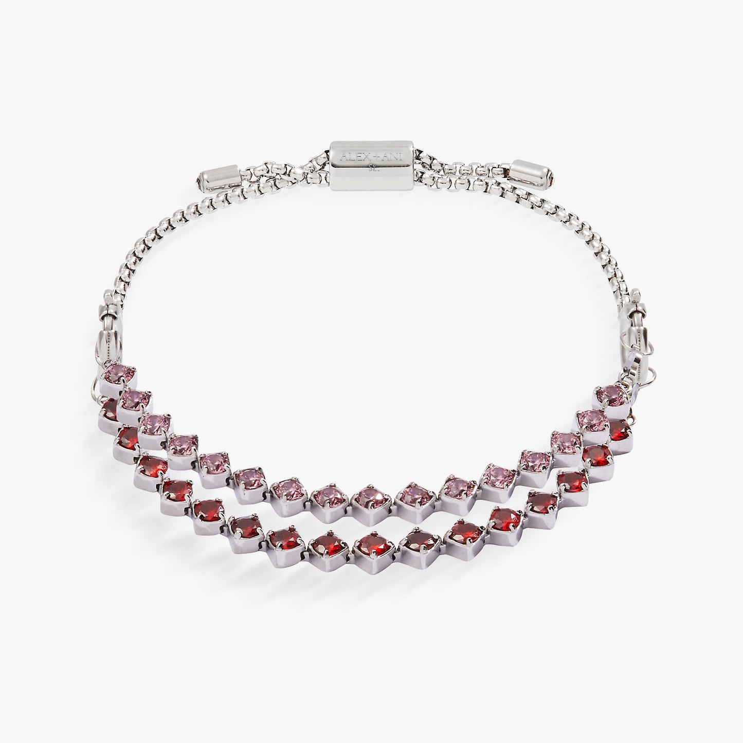Ruby Luster Stranded™ Bracelet Set Stainless Steel Silver
