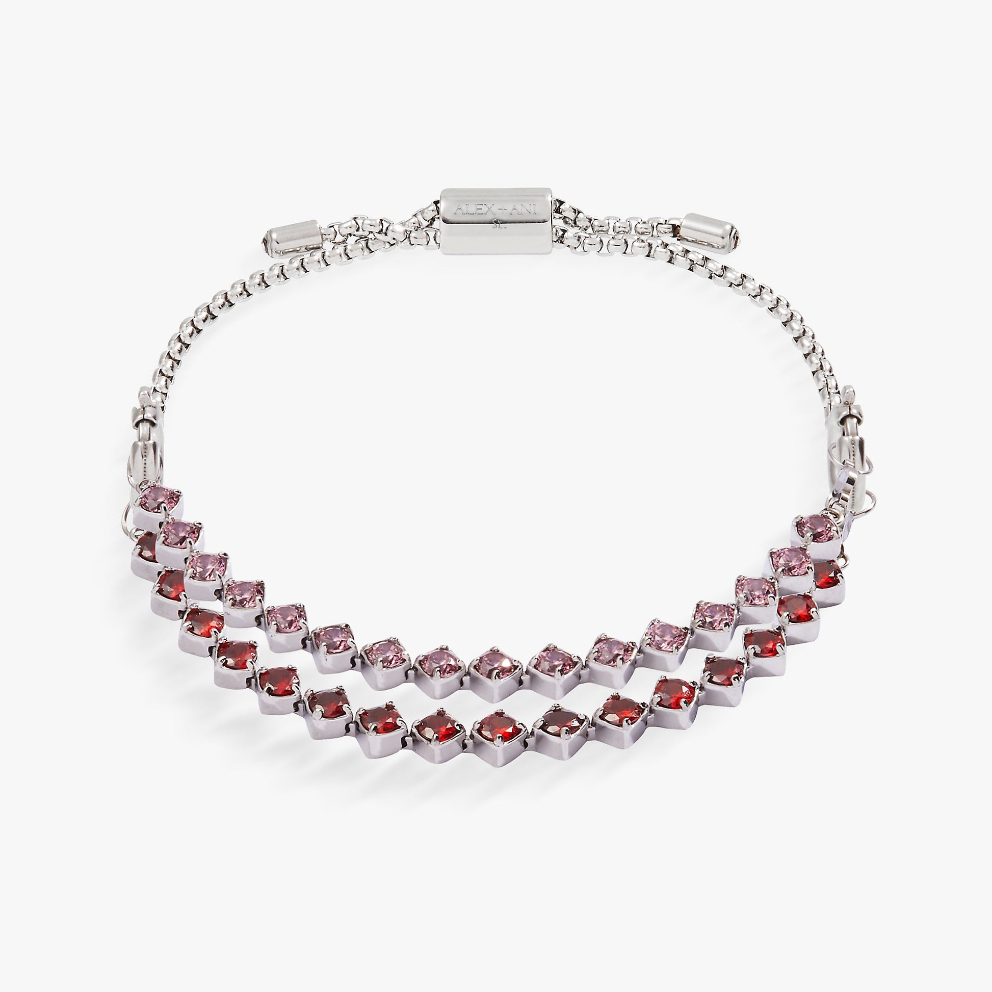 Ruby Luster Stranded™ Bracelet Set Stainless Steel Silver