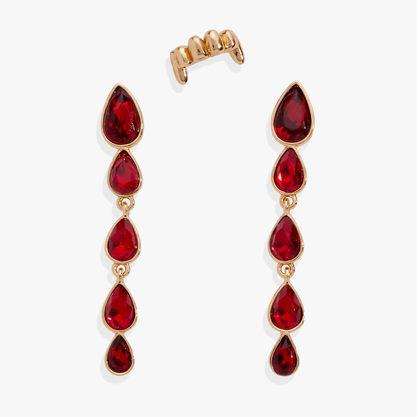 Vampire Earring Set Gold