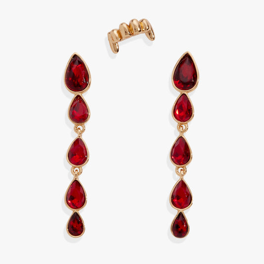 Vampire Earring Set Gold