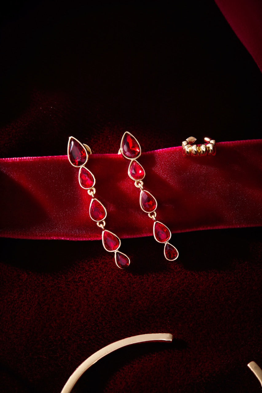 Vampire Earring Set Gold