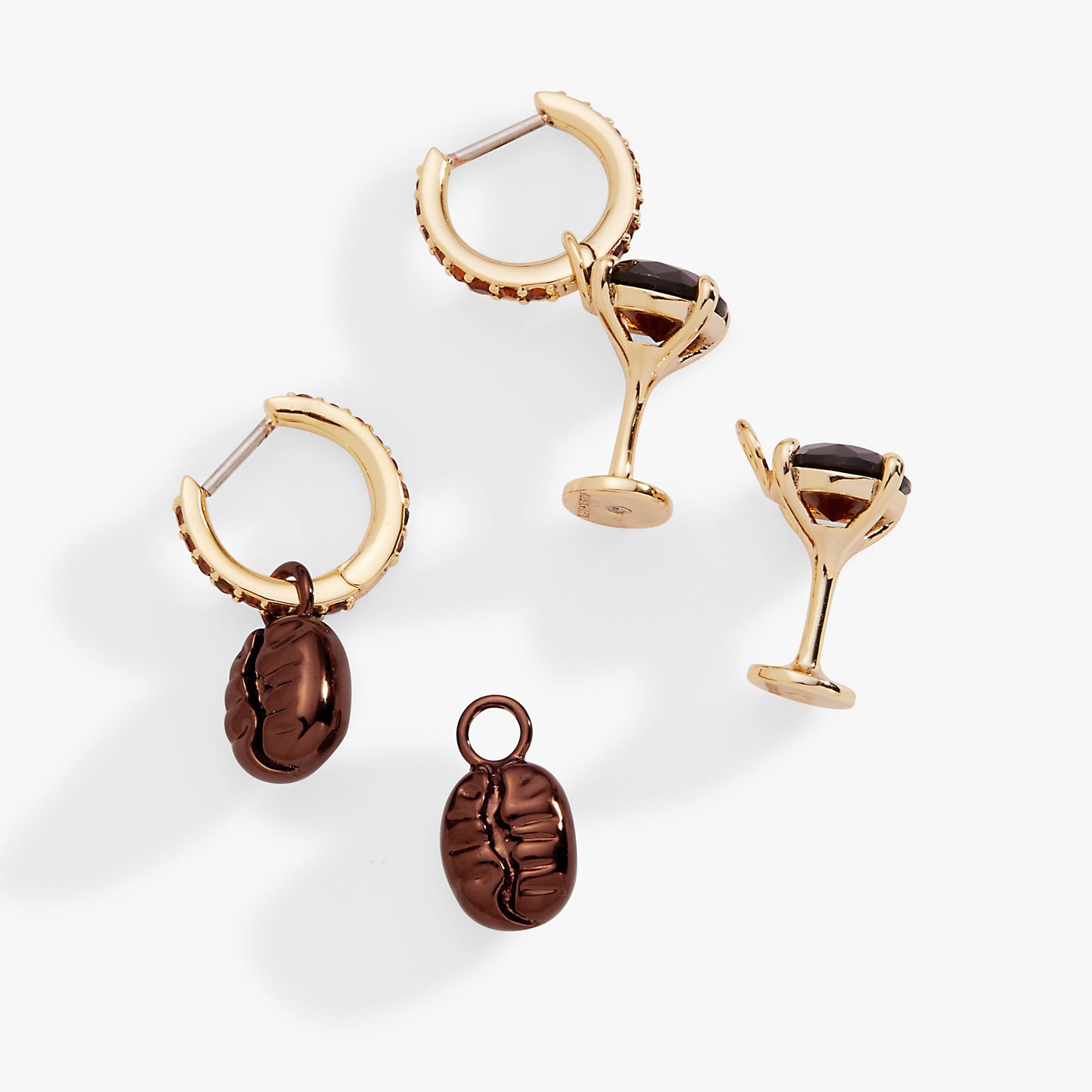 Espresso Martini Huggie Hoop Set Gold