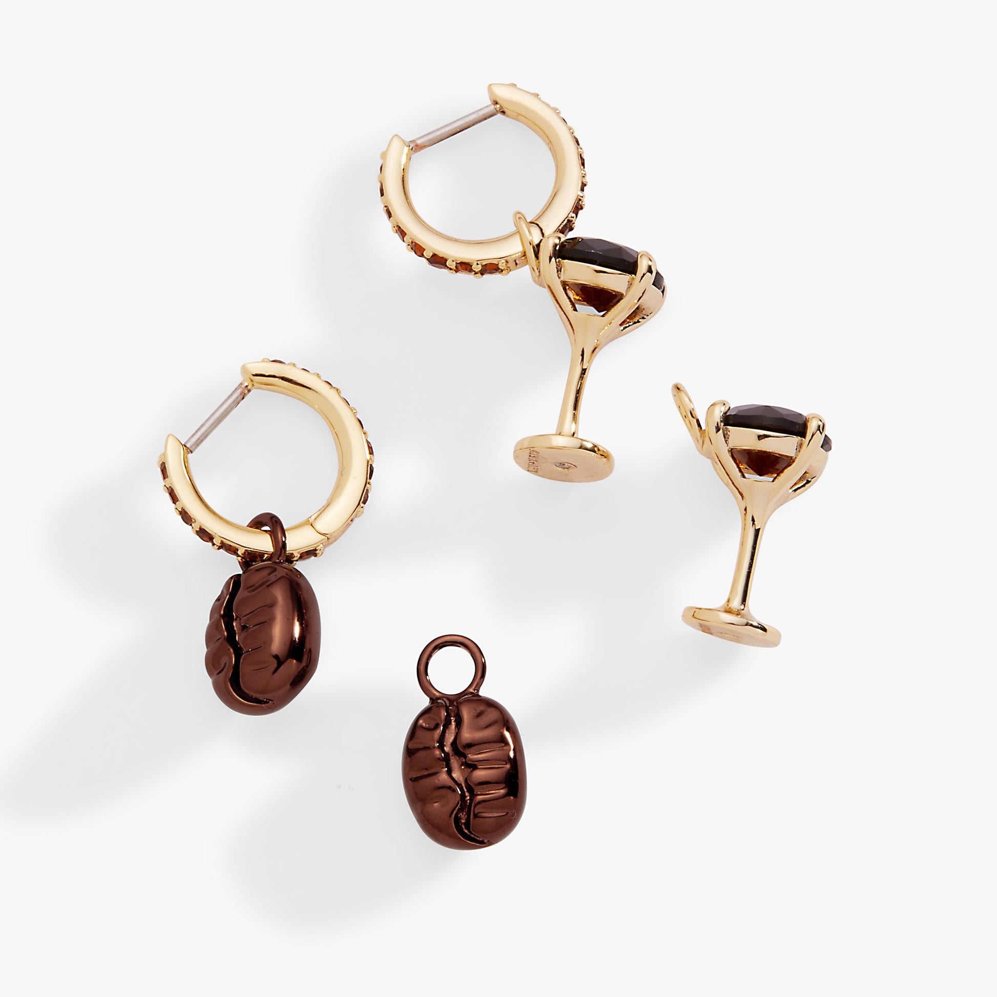 Espresso Martini Huggie Hoop Set Gold