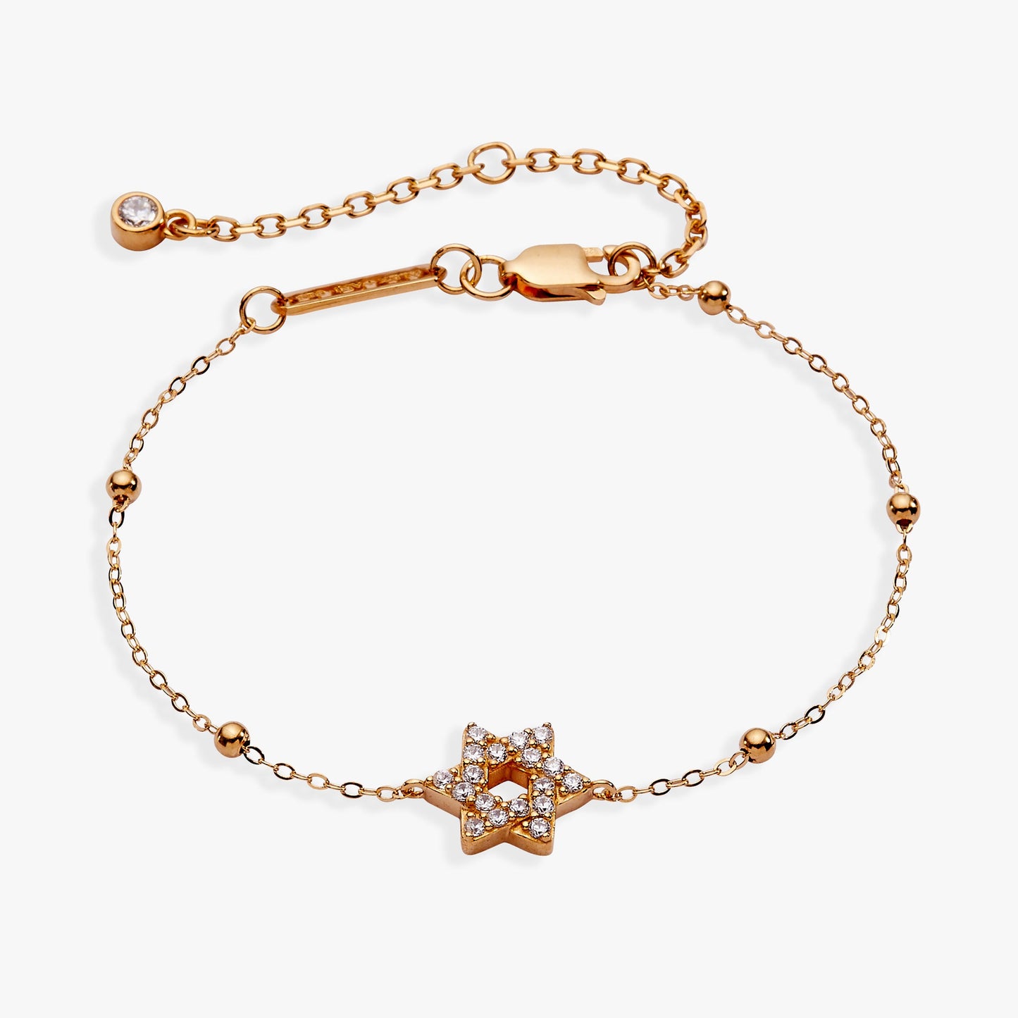 Divine Guides Precious Bracelet Star of David 14kt Gold Over Sterling Silver
