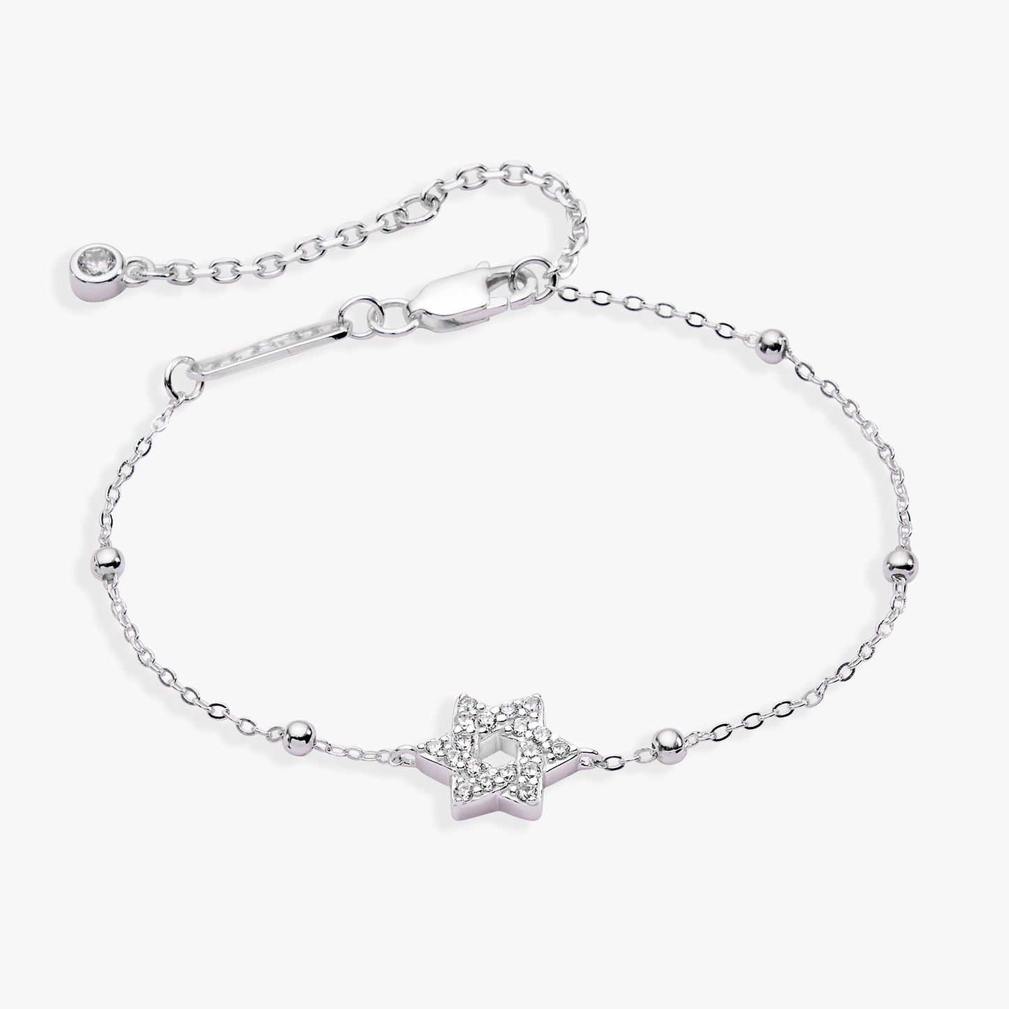 Divine Guides Precious Bracelet Star of David 14kt Gold Over Sterling Silver