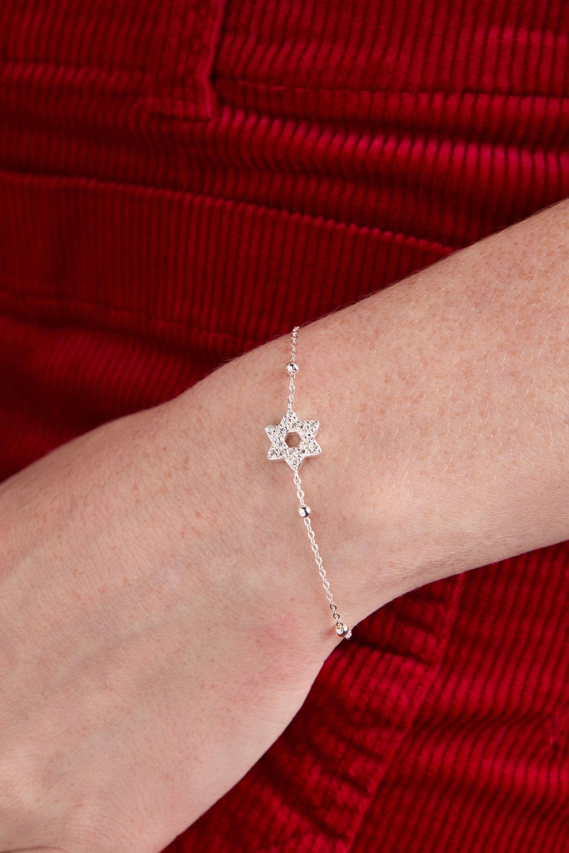 Divine Guides Precious Bracelet Star of David 14kt Gold Over Sterling Silver