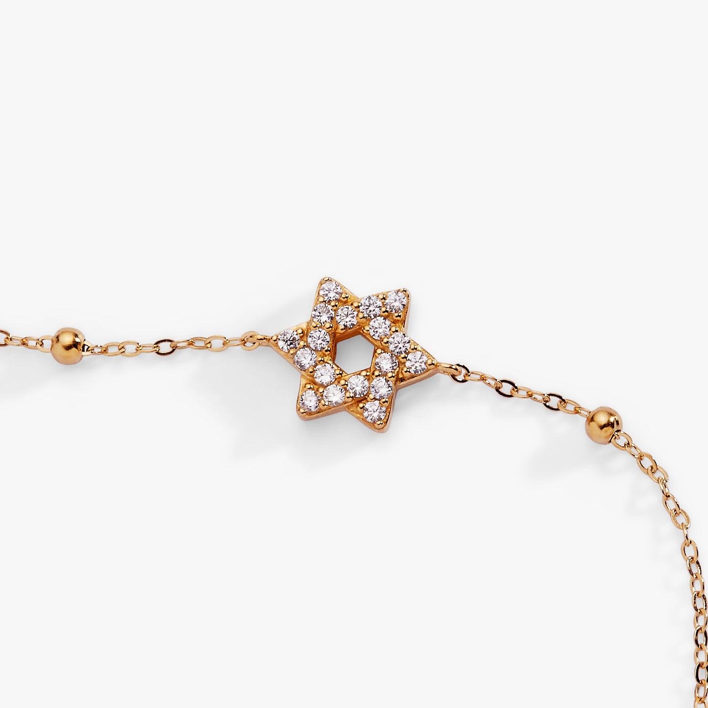 Divine Guides Precious Bracelet Star of David 14kt Gold Over Sterling Silver