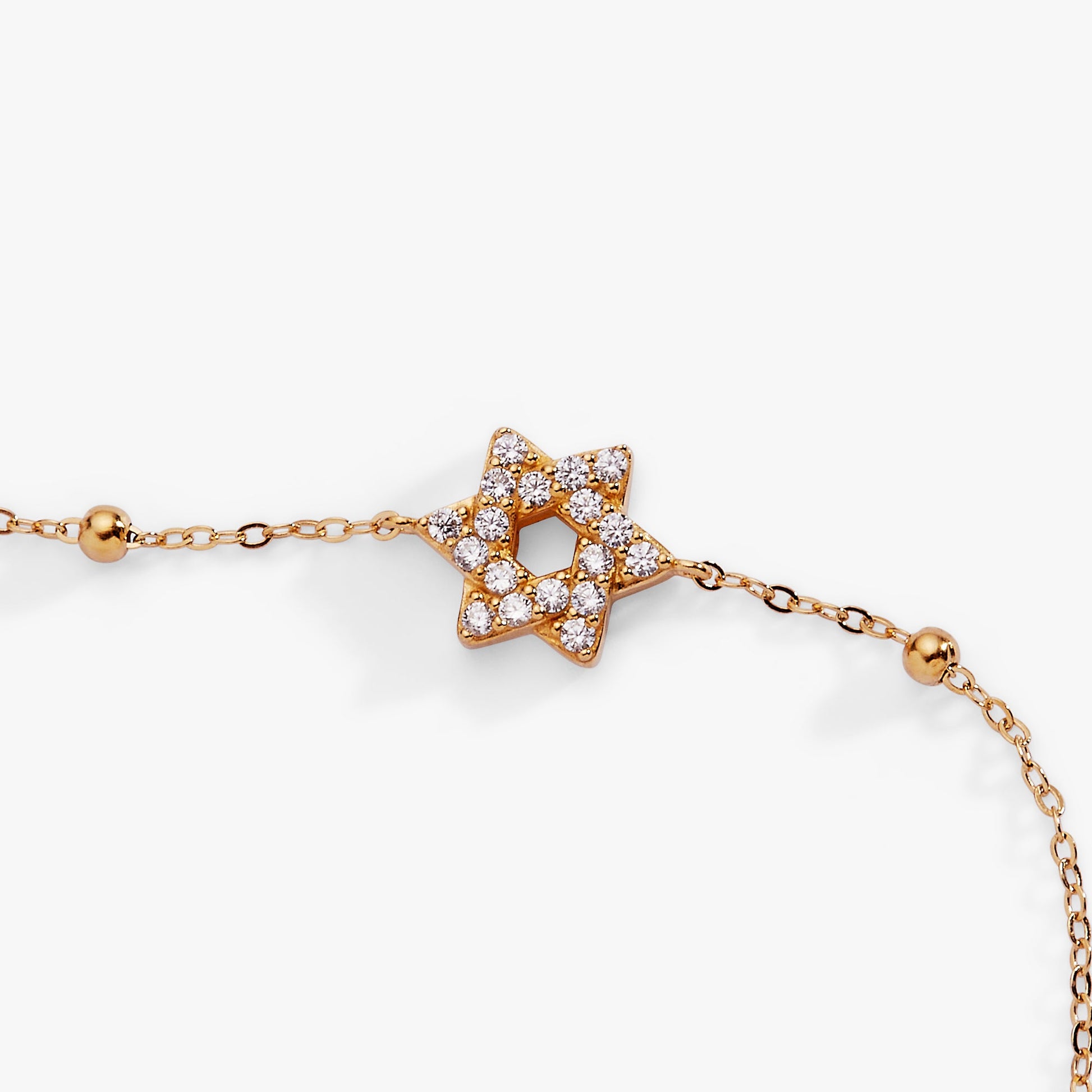Divine Guides Precious Bracelet Star of David 14kt Gold Over Sterling Silver