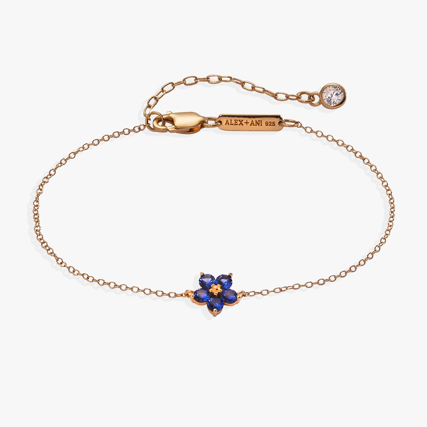 Forget Me Not Bracelet 14kt Gold Over Sterling Silver