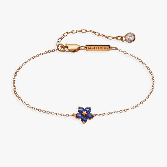 Forget Me Not Bracelet 14kt Gold Over Sterling Silver