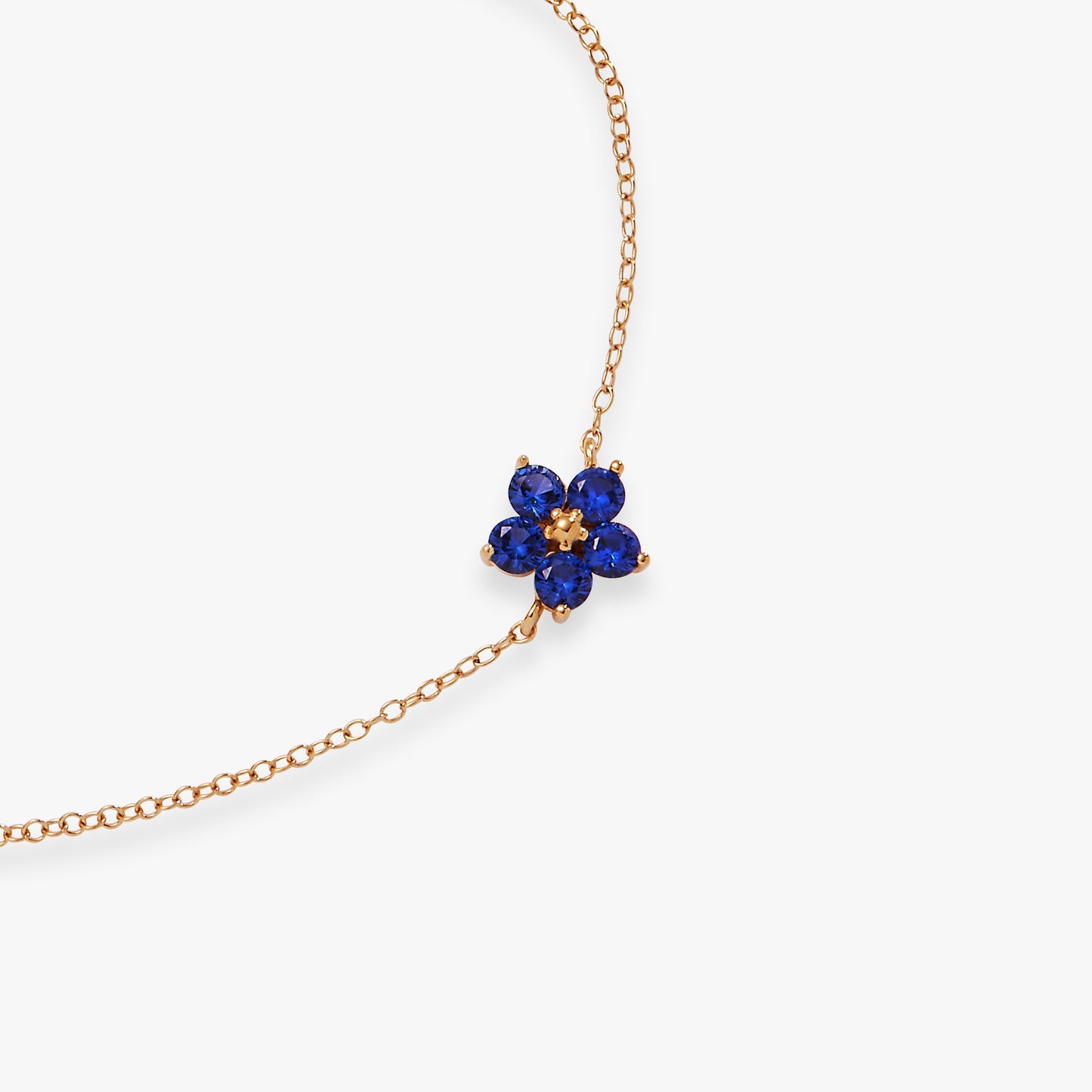 Forget Me Not Bracelet 14kt Gold Over Sterling Silver