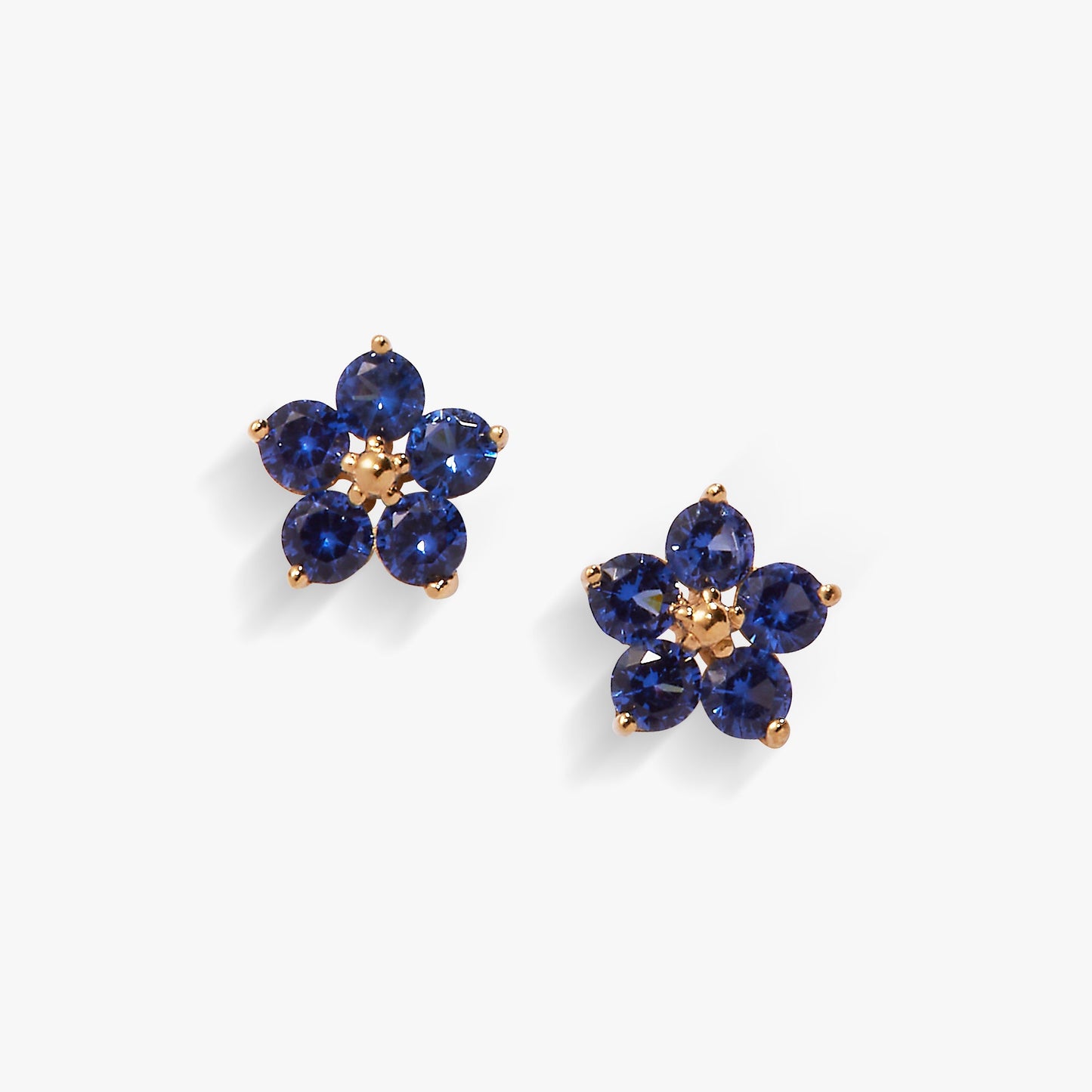 Forget Me Not Earrings 14kt Gold Over Sterling Silver