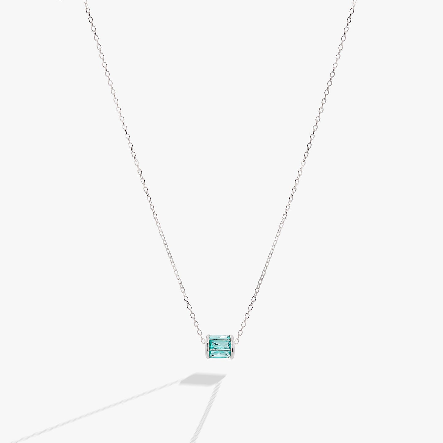 December Birthstone Precious Pendant Necklace 14kt Gold Over Sterling Silver