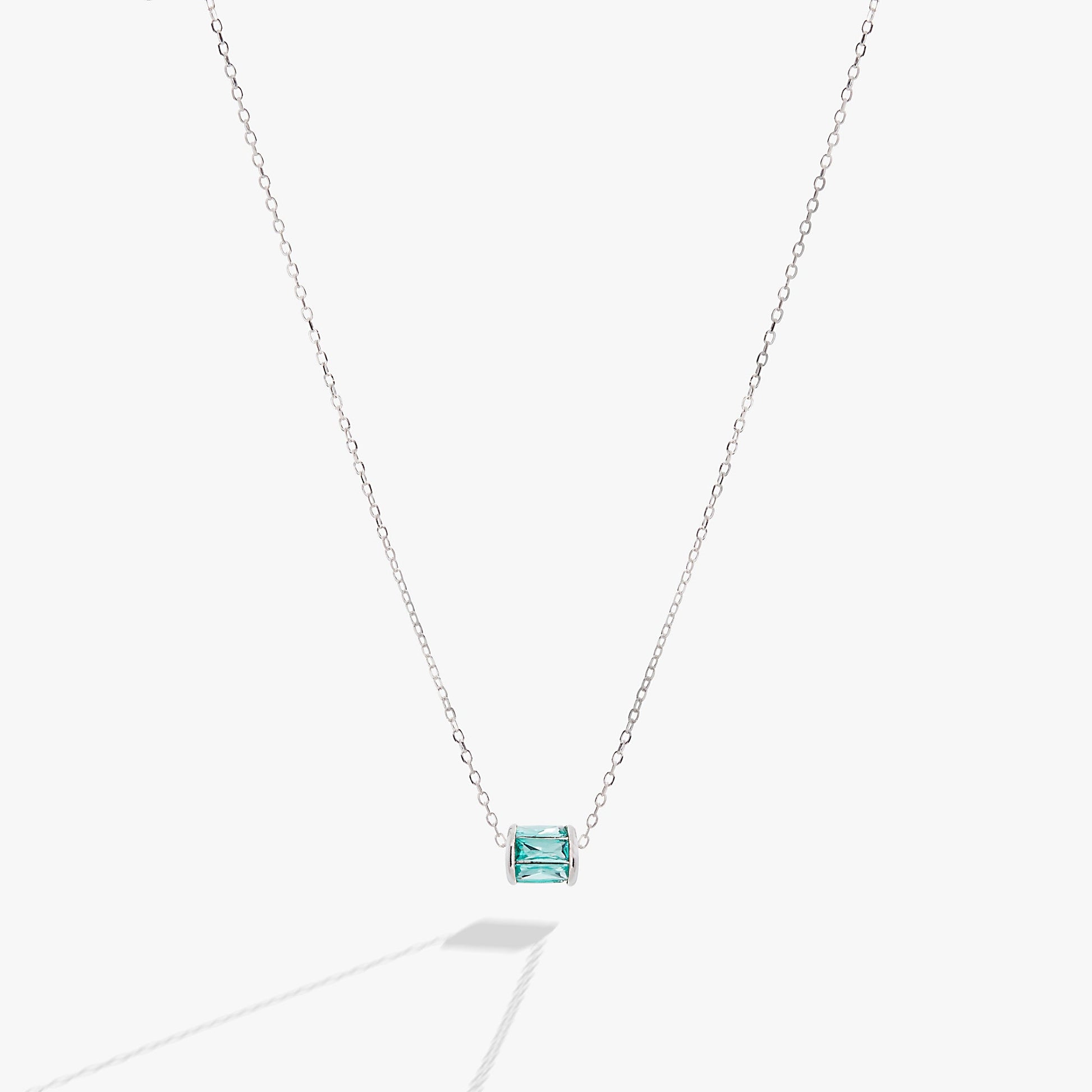 December Birthstone Precious Pendant Necklace 14kt Gold Over Sterling Silver