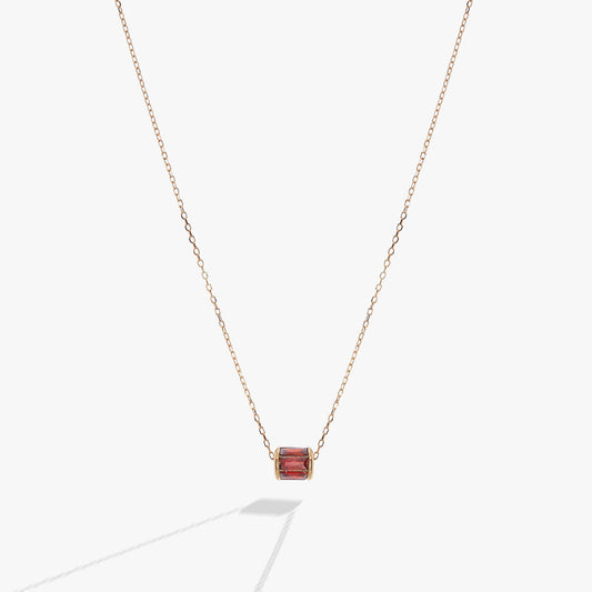 January Birthstone Precious Pendant Necklace 14kt Gold Over Sterling Silver