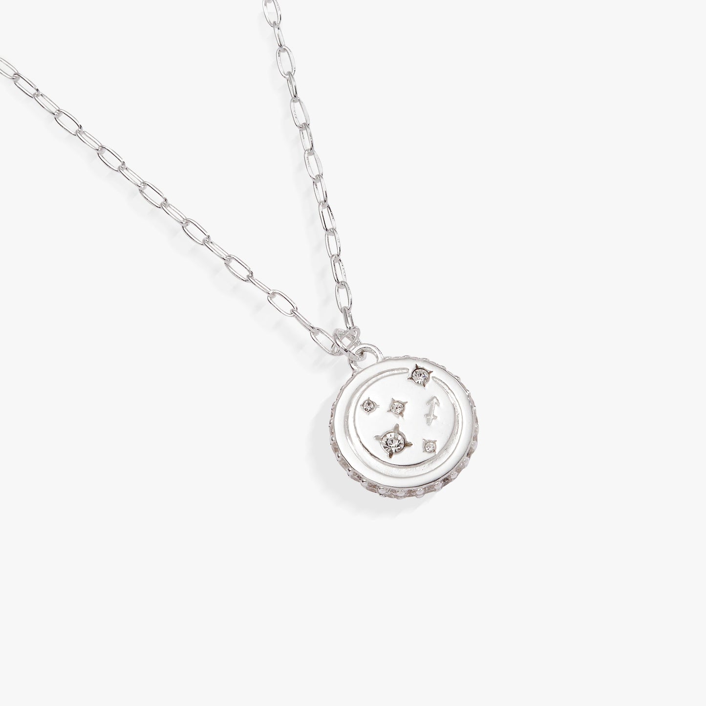 Sagittarius Zodiac Precious Necklace Sterling Silver