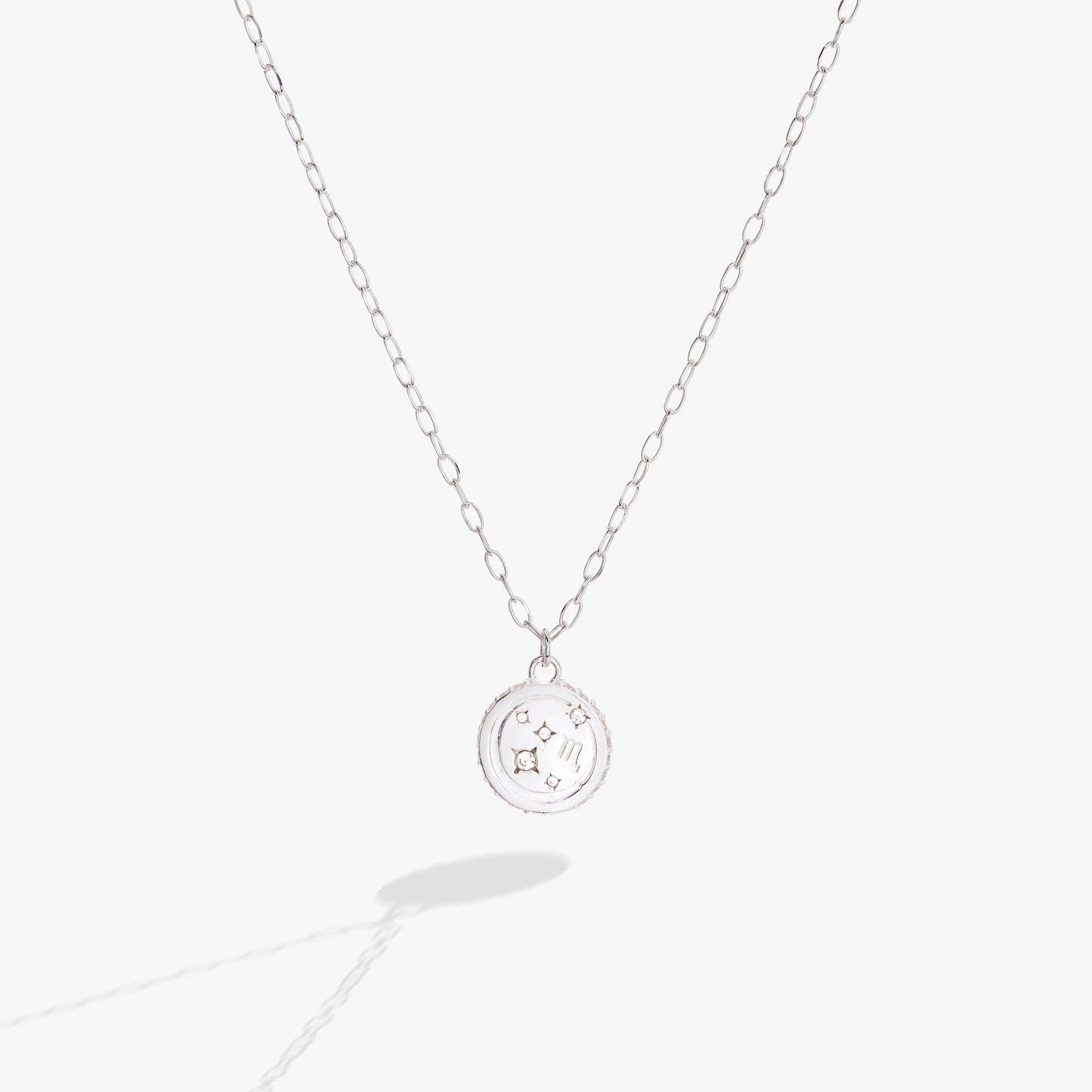Scorpio Zodiac Precious Necklace Sterling Silver