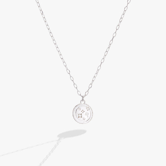 Scorpio Zodiac Precious Necklace Sterling Silver