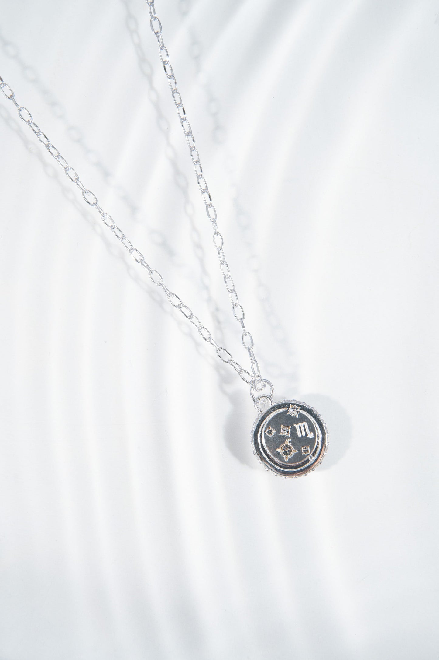 Scorpio Zodiac Precious Necklace Sterling Silver