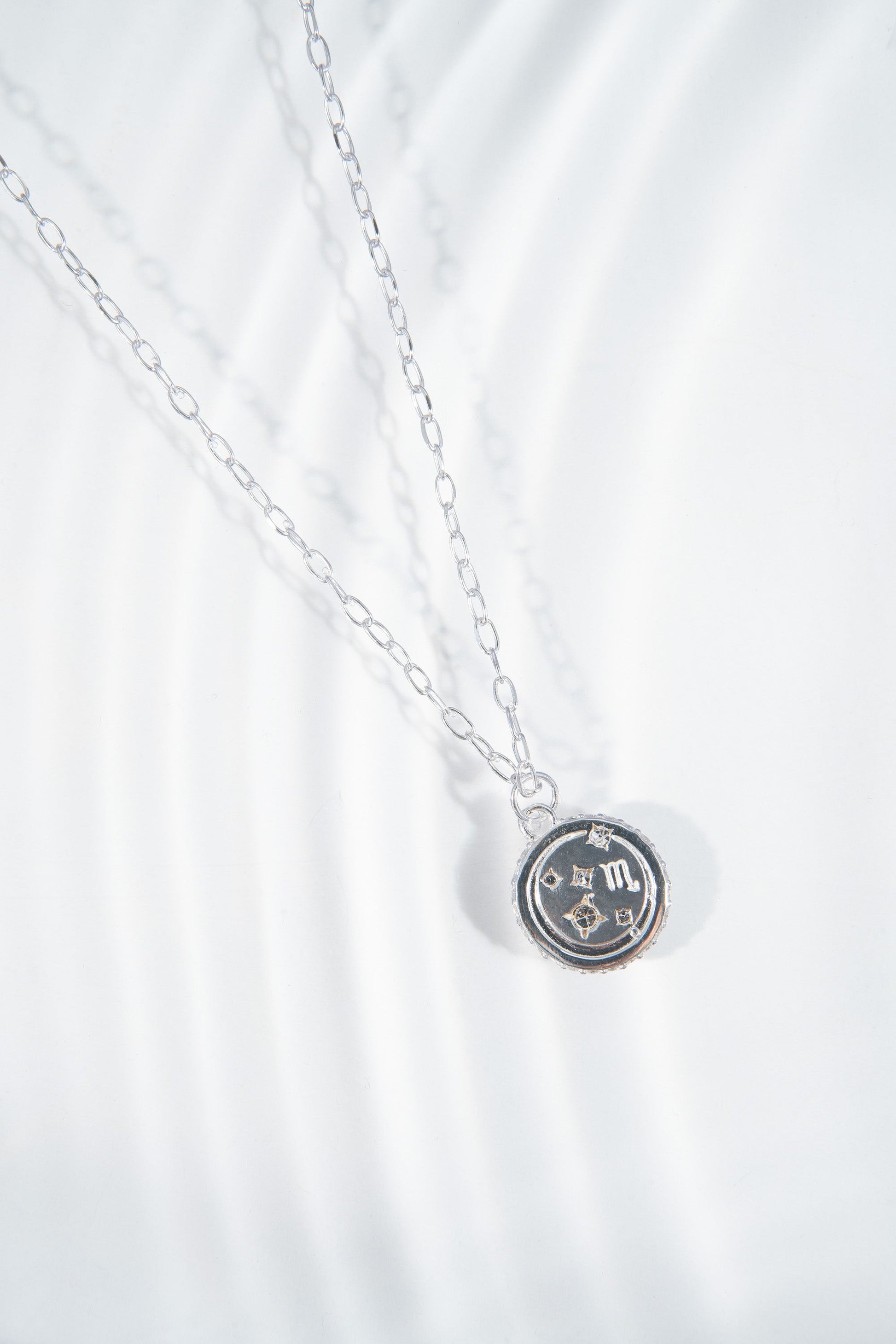 Scorpio Zodiac Precious Necklace Sterling Silver