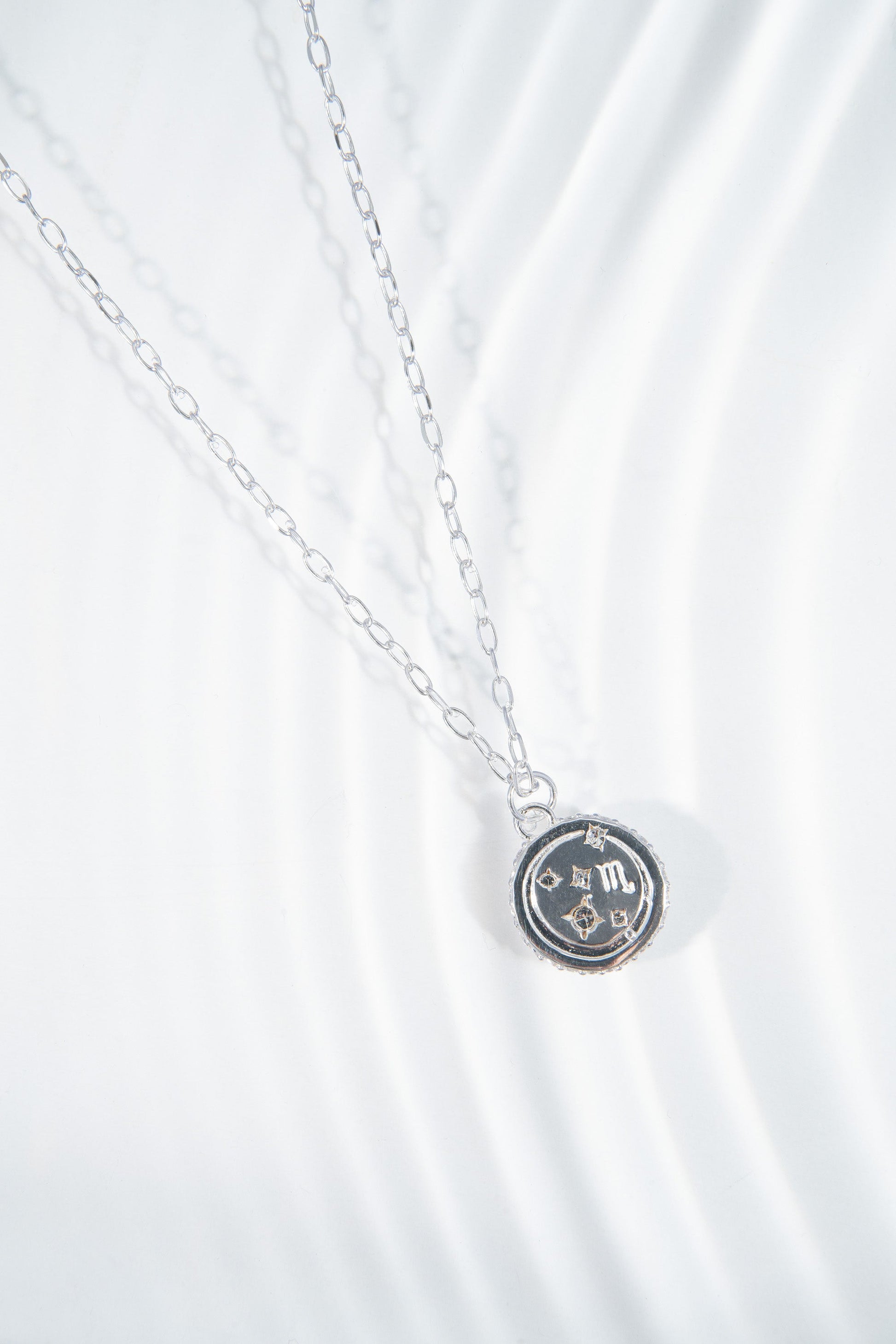 Scorpio Zodiac Precious Necklace Sterling Silver