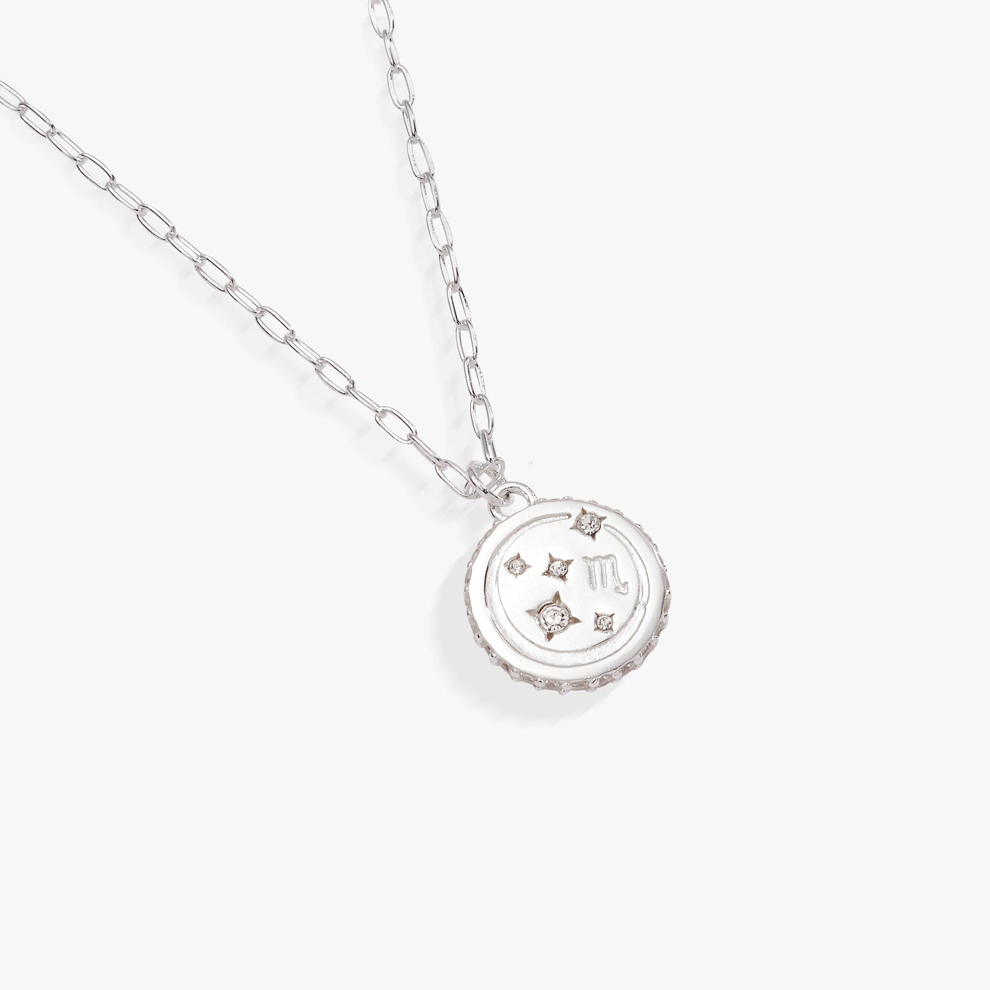 Scorpio Zodiac Precious Necklace Sterling Silver