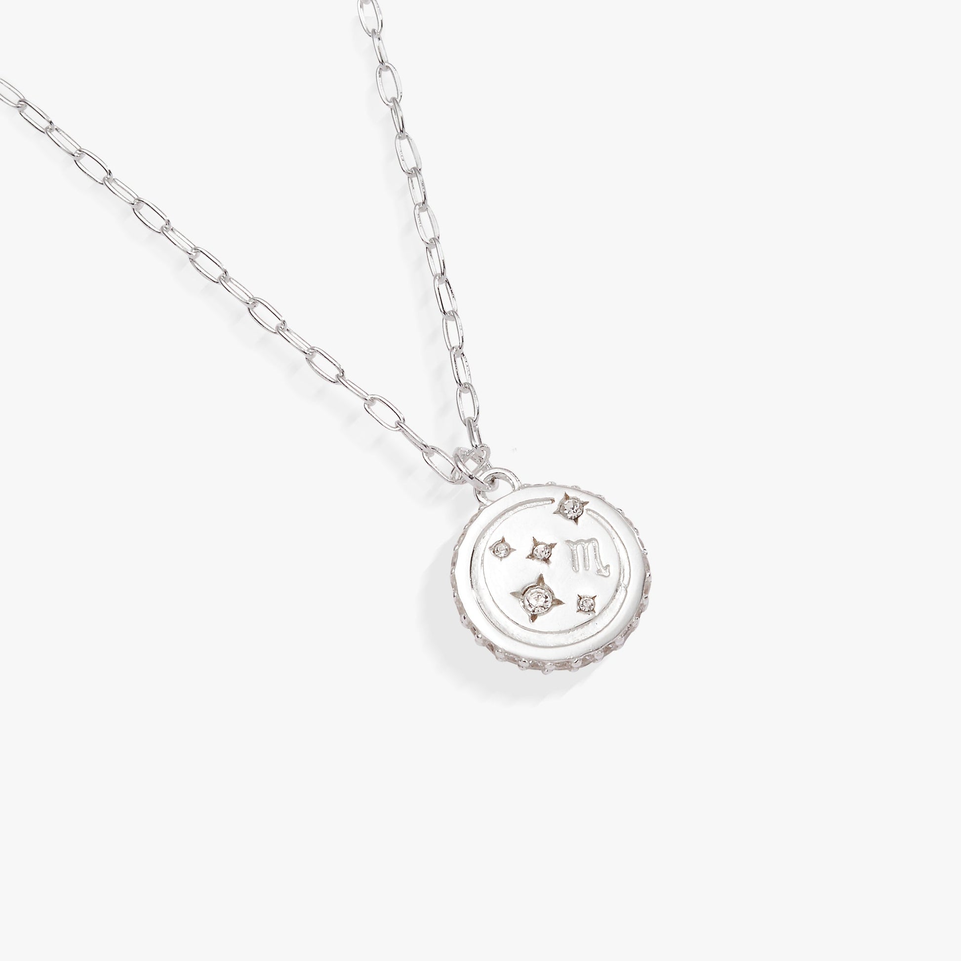 Scorpio Zodiac Precious Necklace Sterling Silver