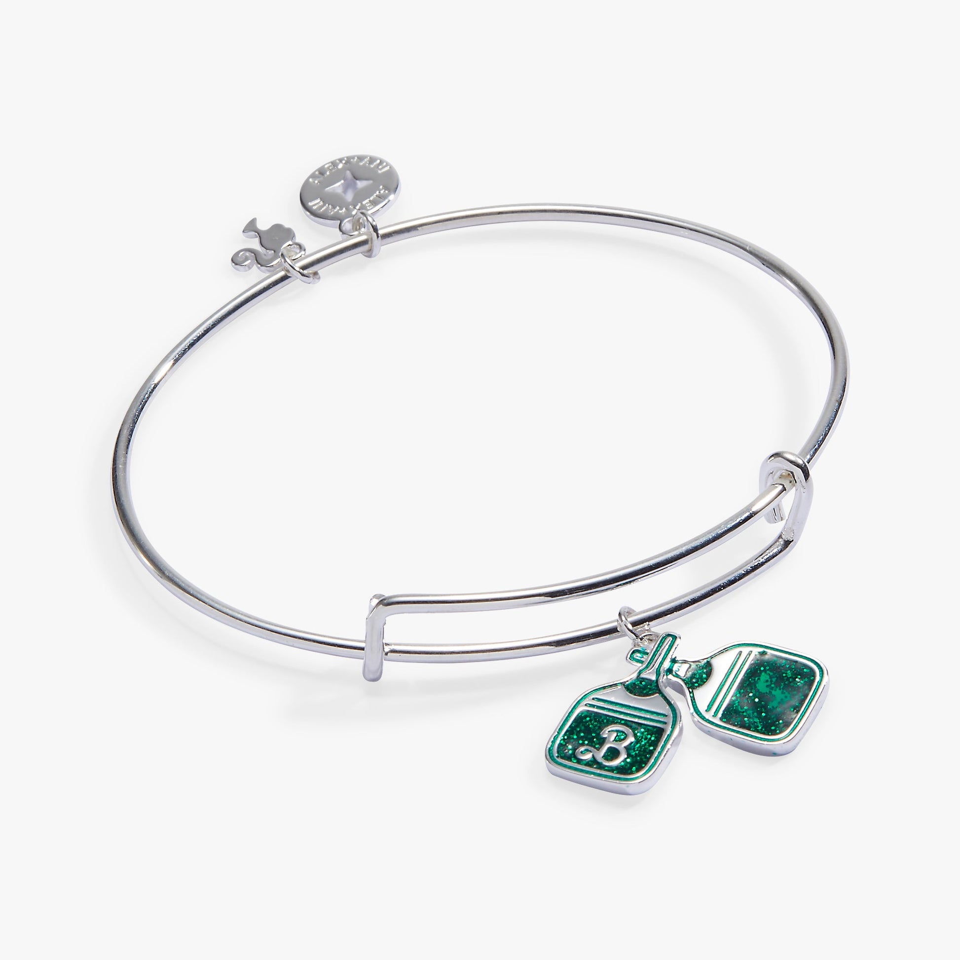 Barbie™ Pickleball Charm Bangle Silver
