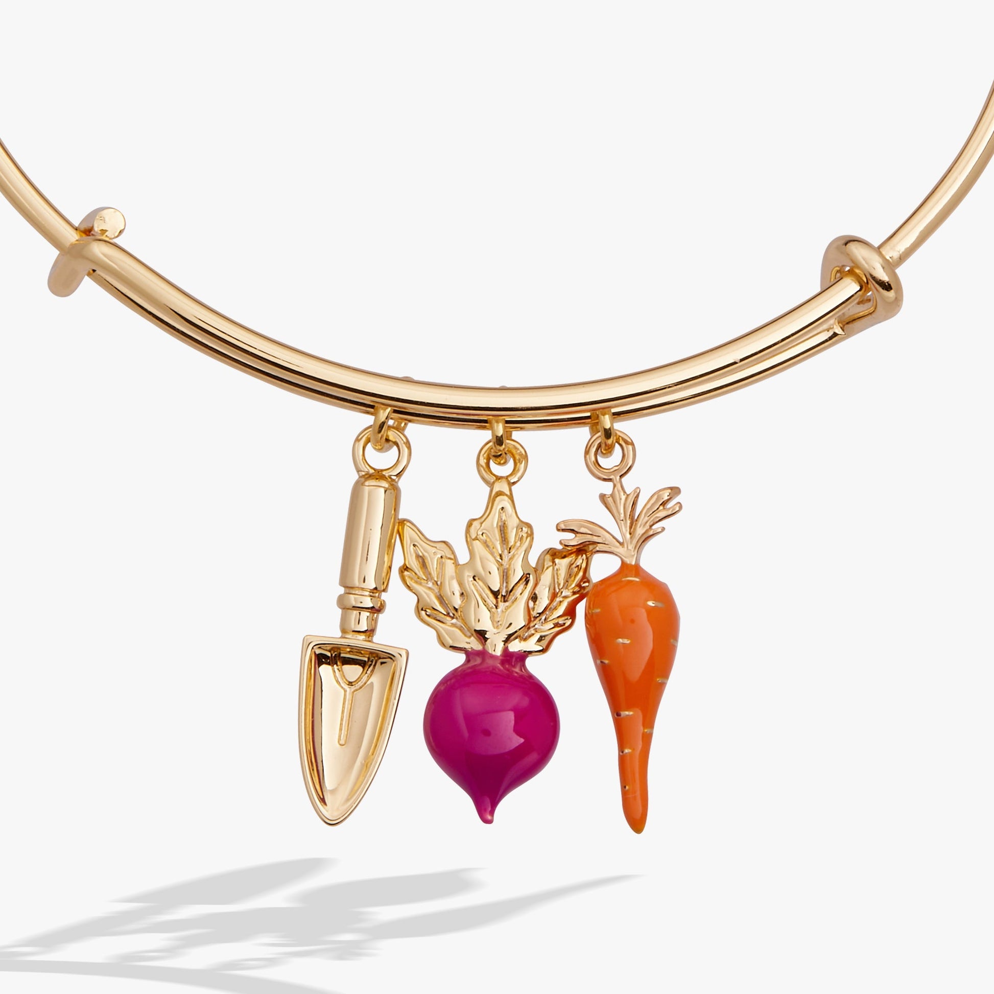 Farmers' Market Multi Charm Bangle Gold