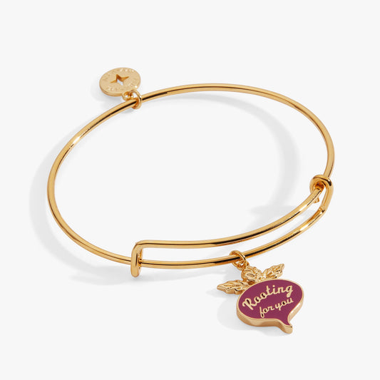 Farmers Market 'Rooting For You' Charm Bangle Gold