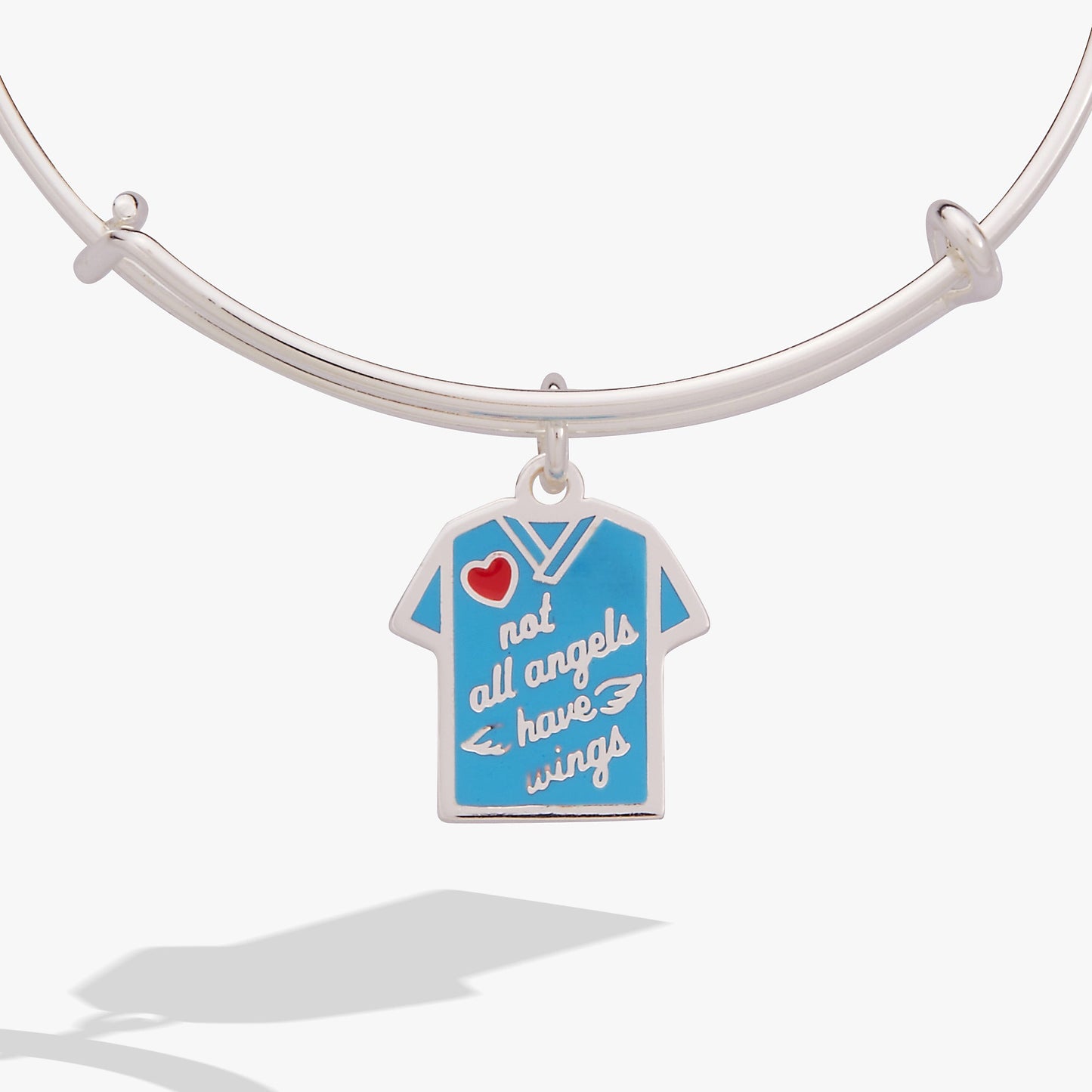 Not All Angels Have Wings' Scrubs Bangle
    
    
    
       Silver