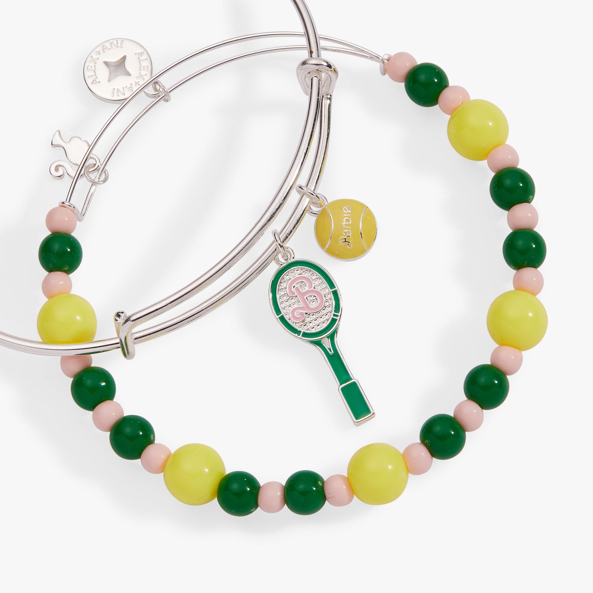 Barbie™ Tennis Bangle Set of 2 Silver