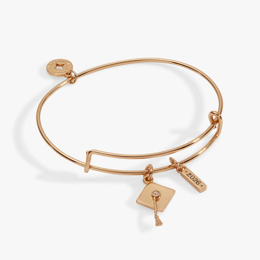 Graduation 2026 Multi-Charm Bangle Gold