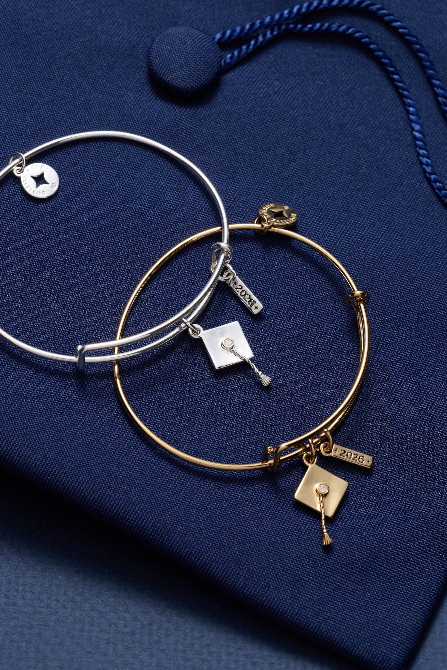 Graduation 2026 Multi-Charm Bangle Gold