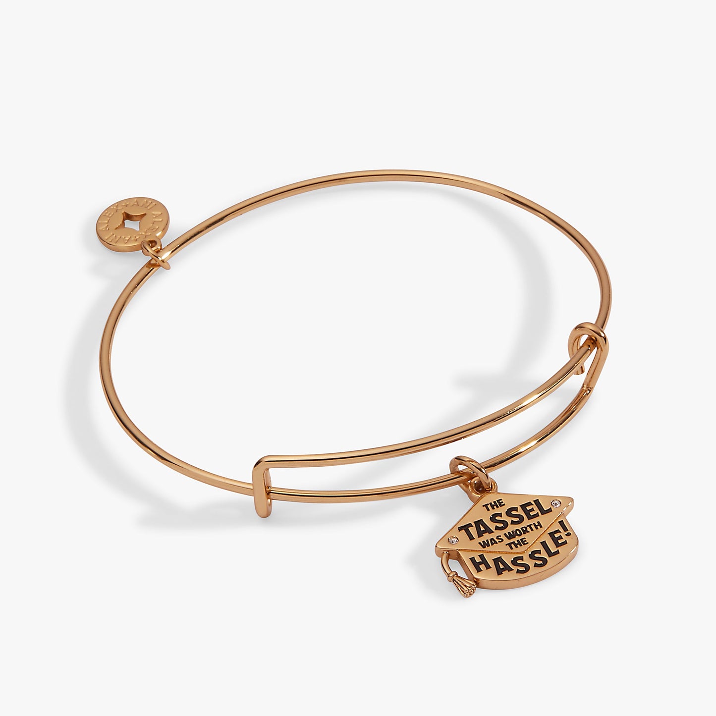 "The Tassel Was Worth The Hassle" Charm Bangle Gold