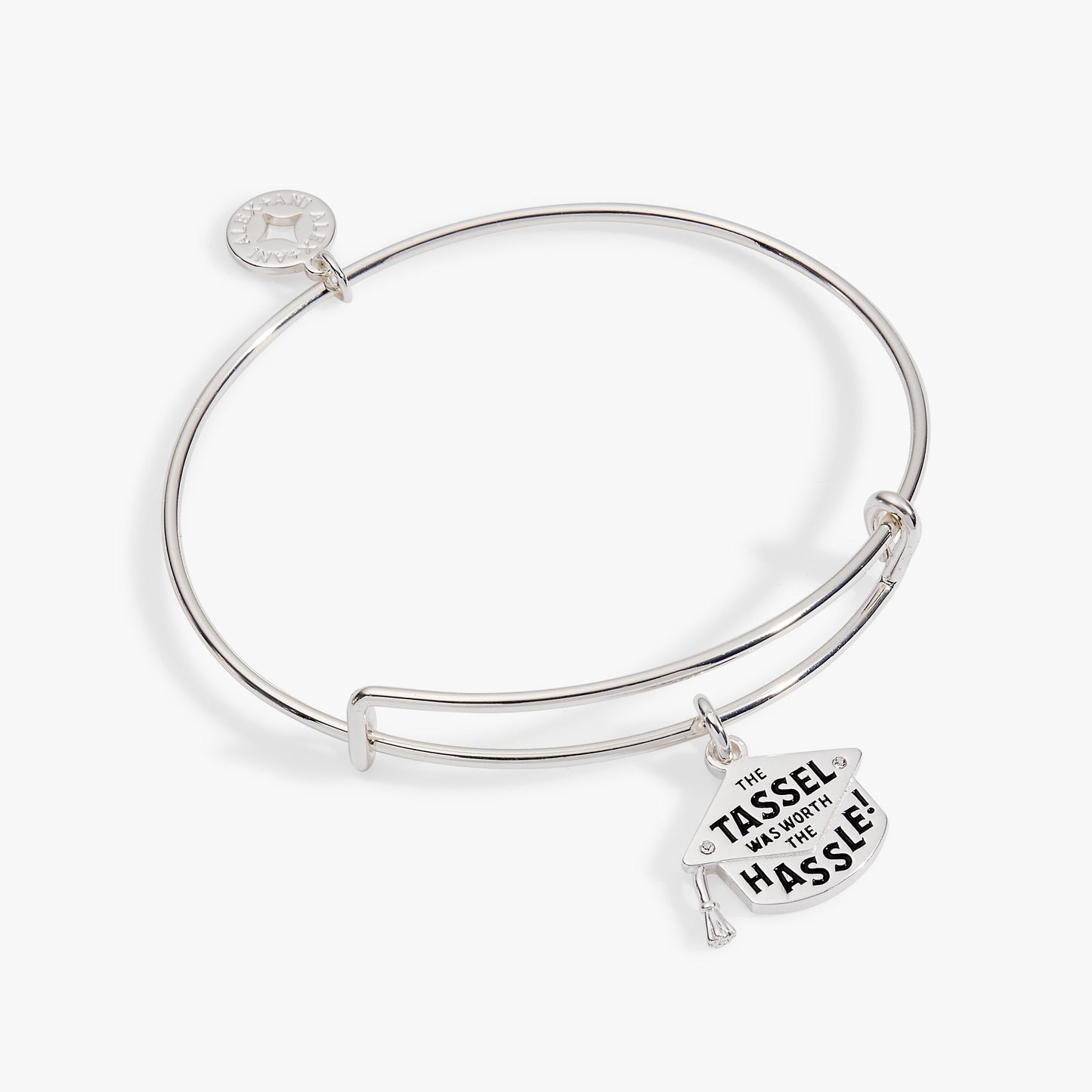 "The Tassel Was Worth The Hassle" Charm Bangle Gold