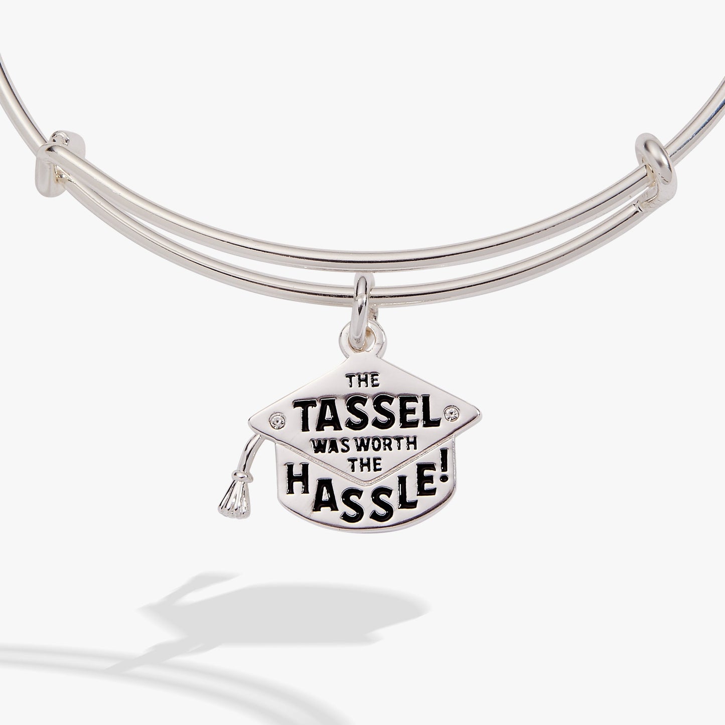 "The Tassel Was Worth The Hassle" Charm Bangle Gold
