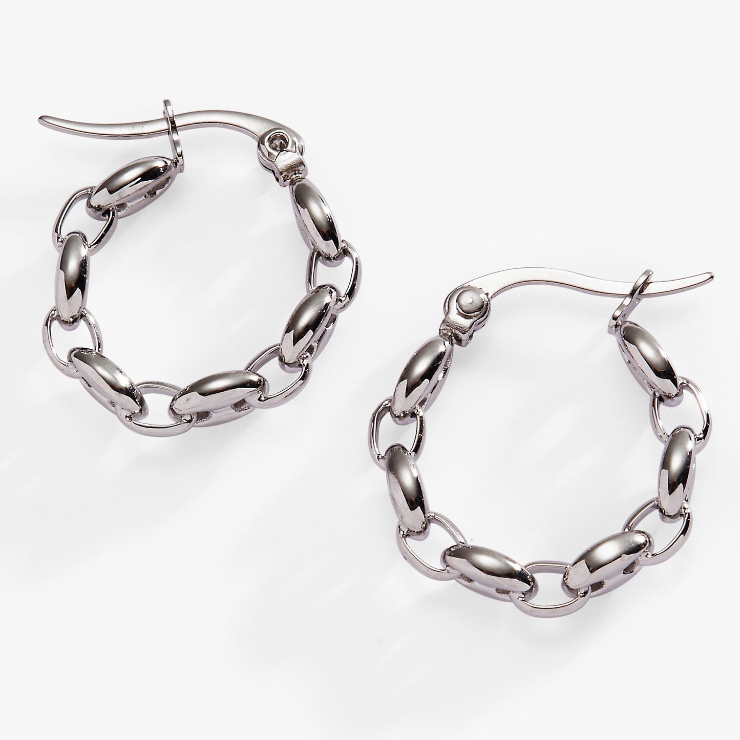 Frozen Mariner Chain Hoop Stainless Steel Gold