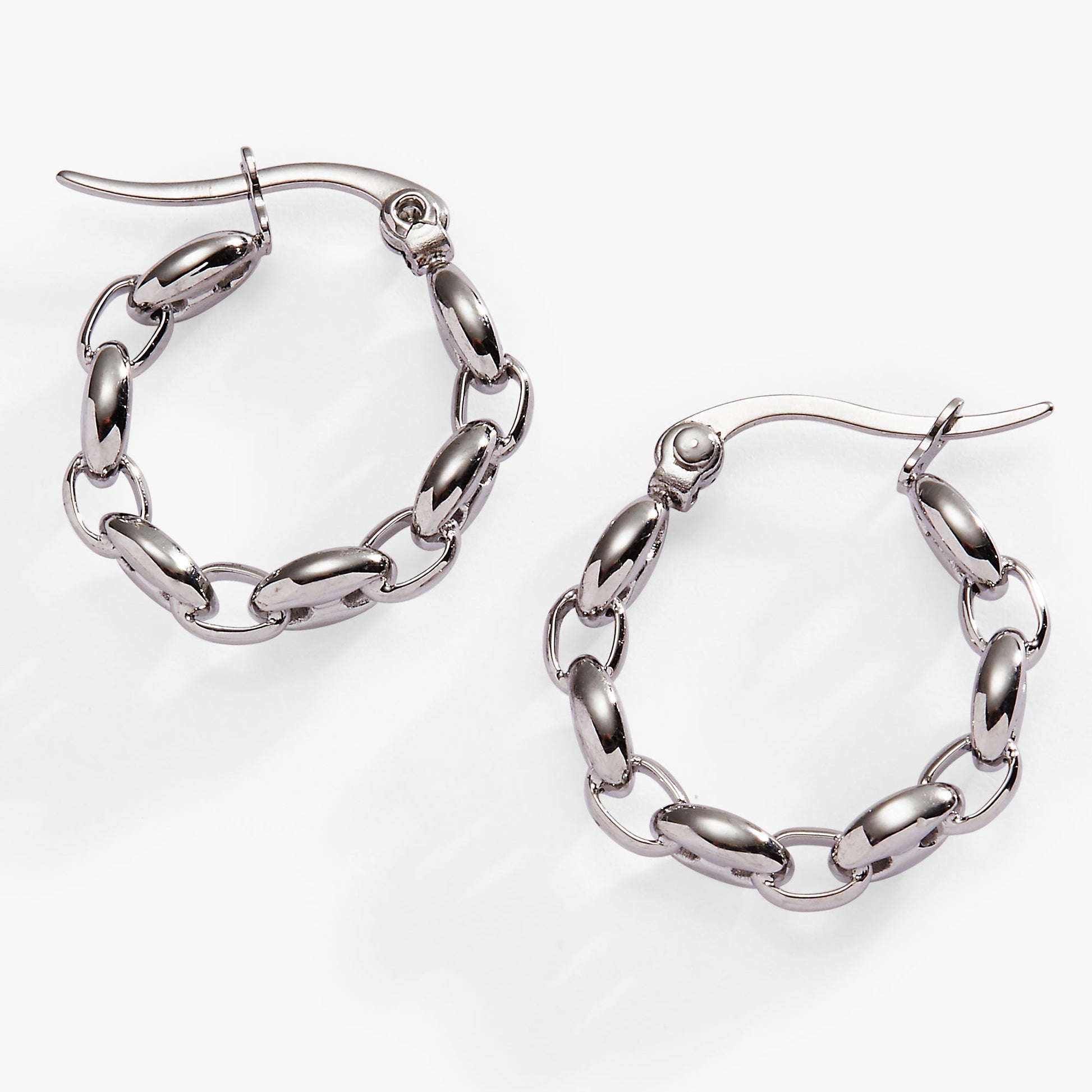 Frozen Mariner Chain Hoop Stainless Steel Gold