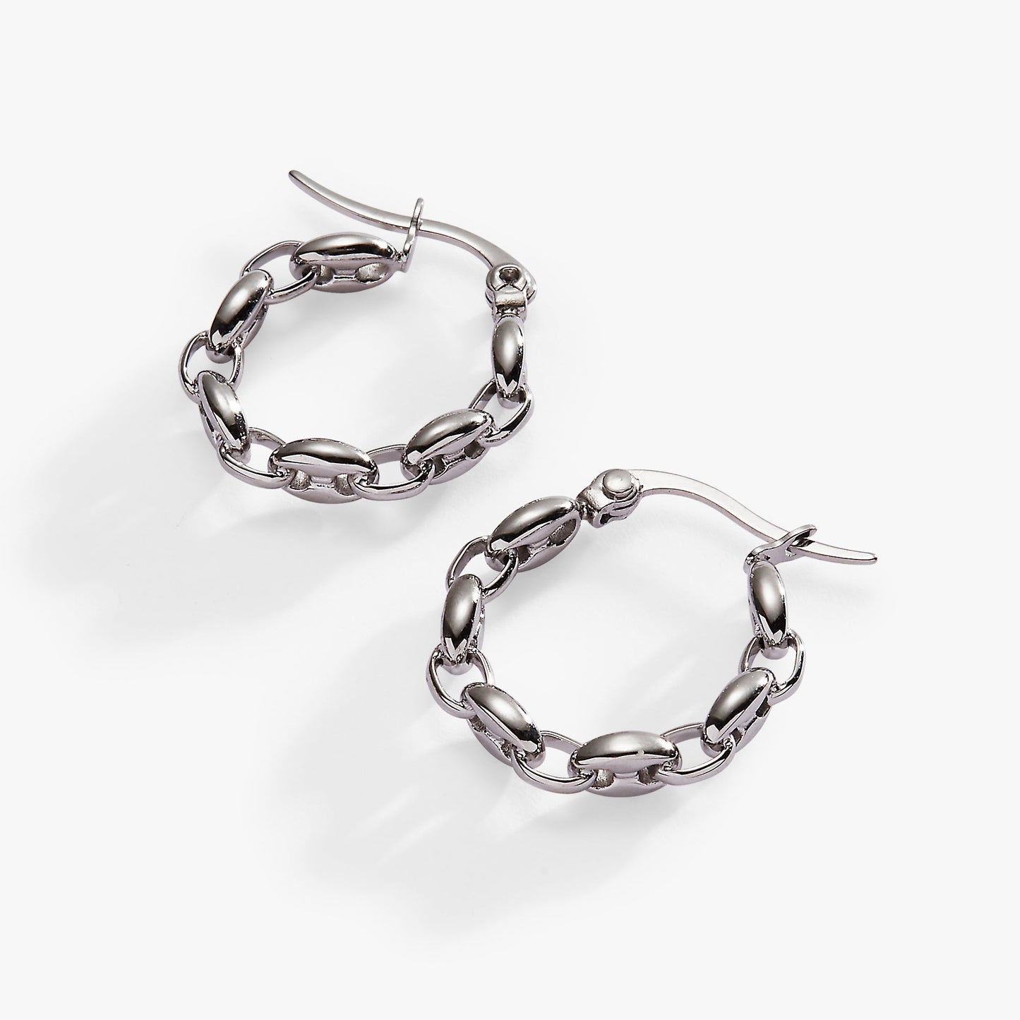 Frozen Mariner Chain Hoop Stainless Steel Gold
