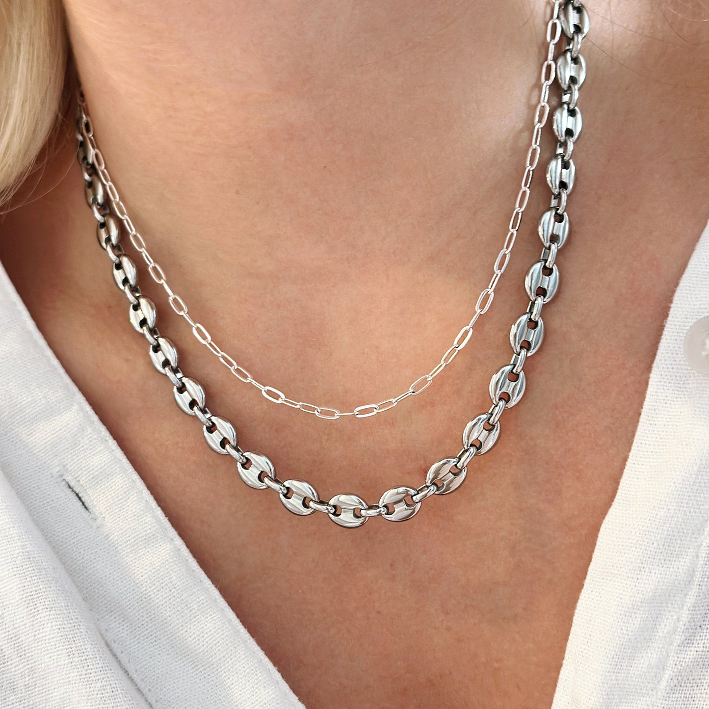 Mariner Necklace Stainless Steel Gold