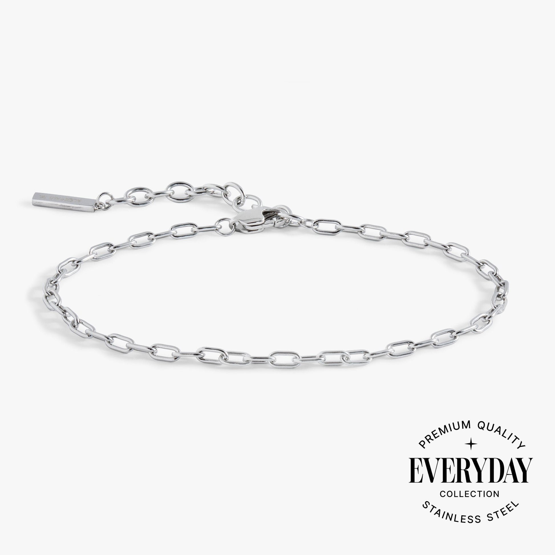 Everyday Paperclip Chain Bracelet Stainless Steel Gold