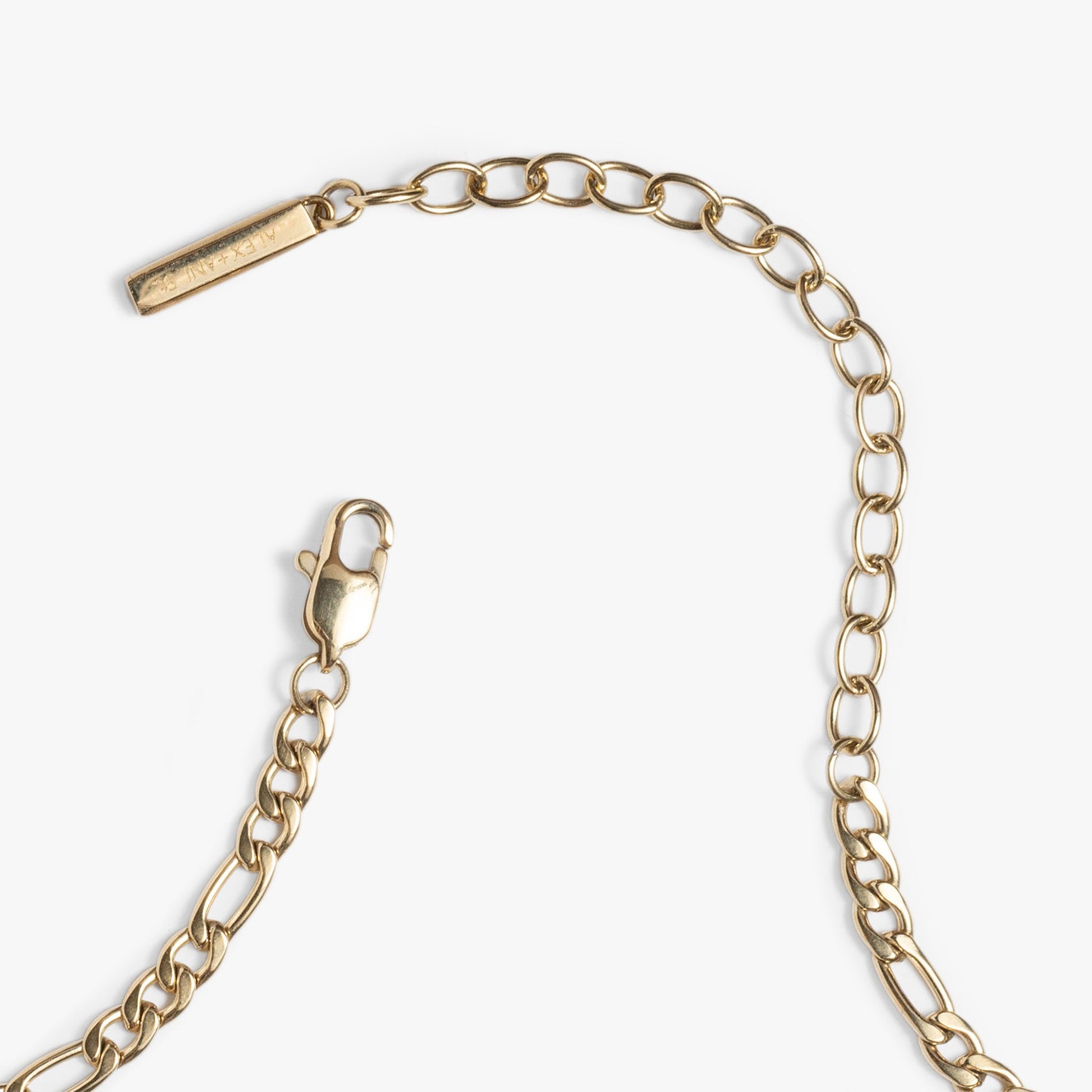 Figaro Charm & Layering Necklace Stainless Steel Gold