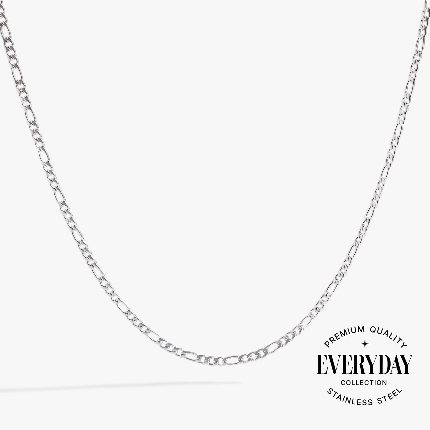 Figaro Charm & Layering Necklace Stainless Steel Gold