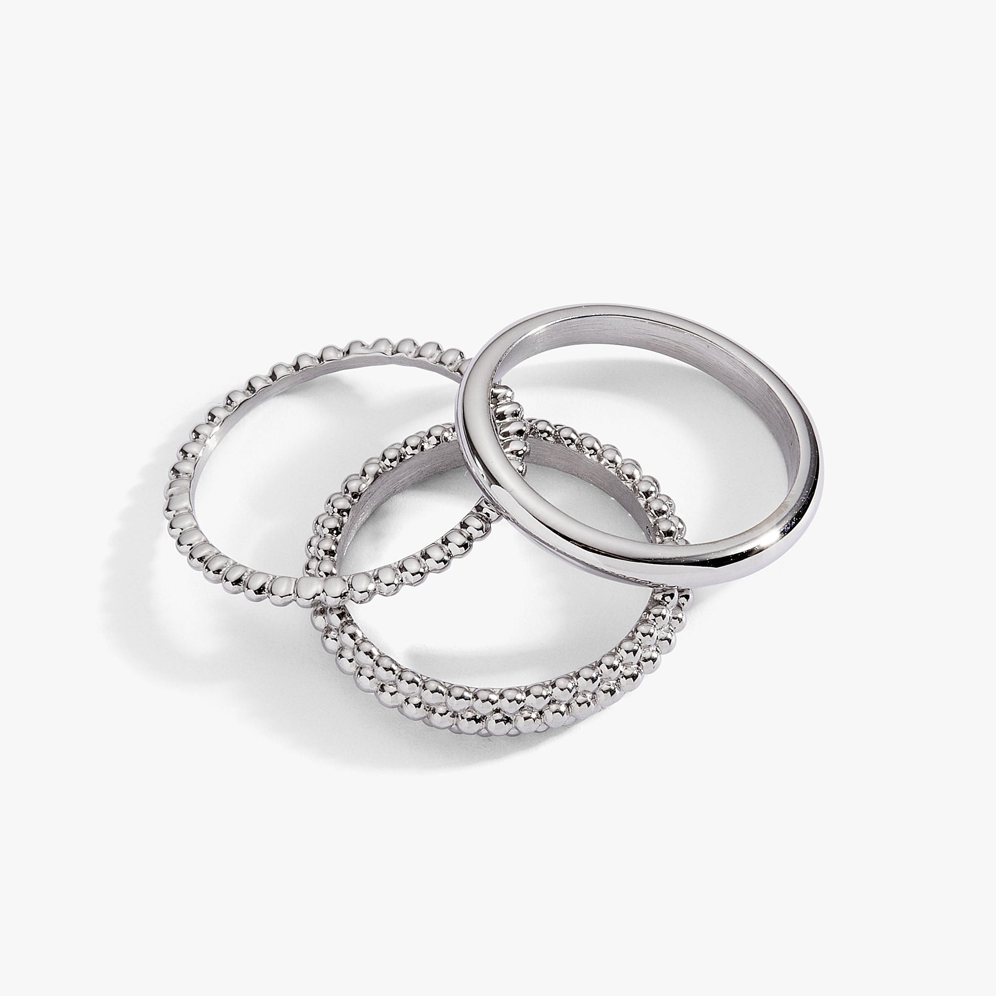 3 ring set-ball texture Stainless Steel Gold